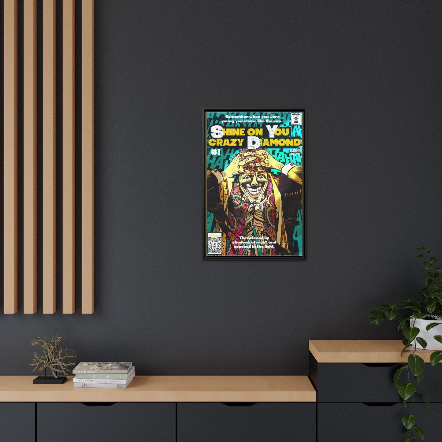 Pink Floyd - Shine on You crazy Diamond -  Gallery Canvas Wraps, Vertical Frame