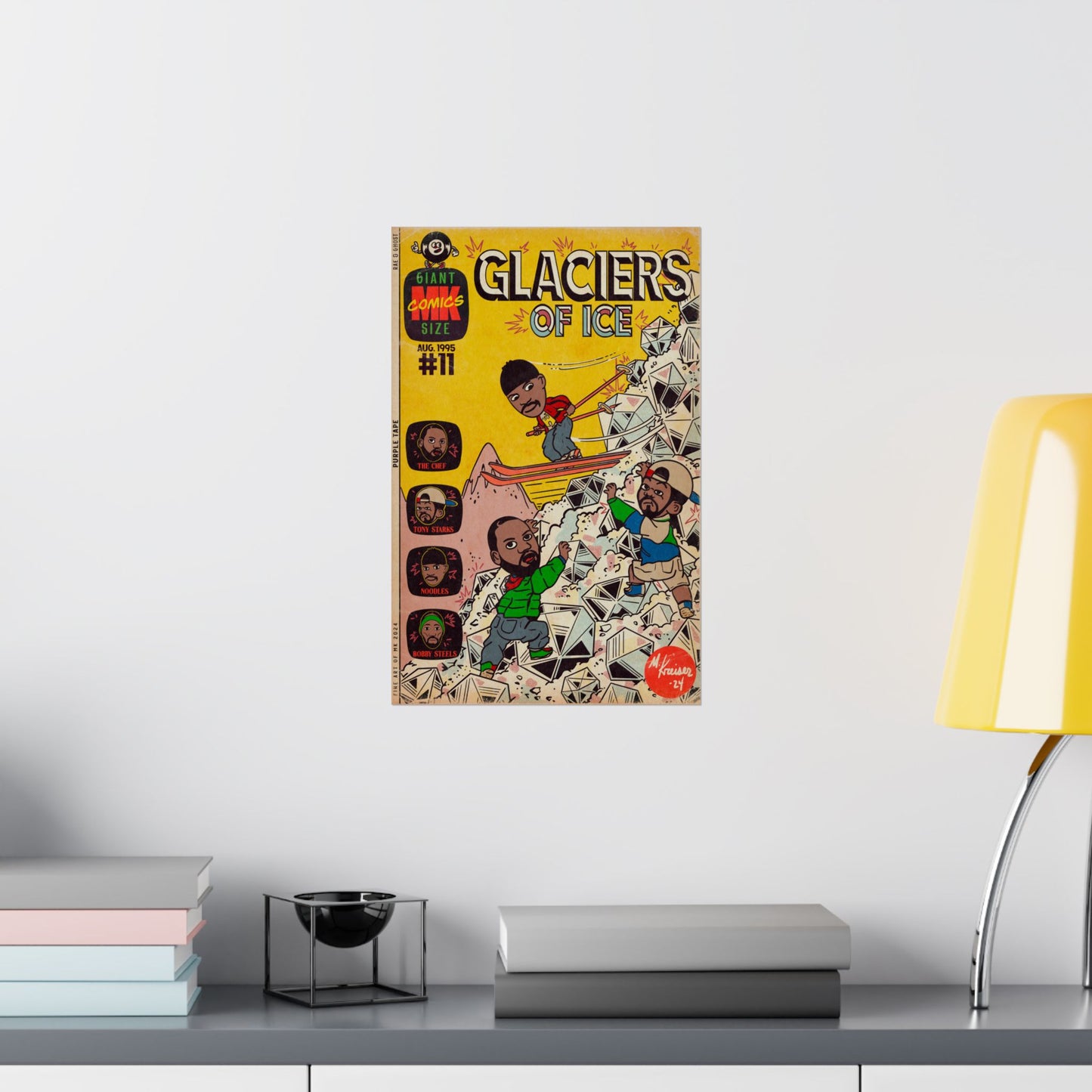 Rae, Ghost, Masta - Glaciers of Ice - Matte Vertical Poster