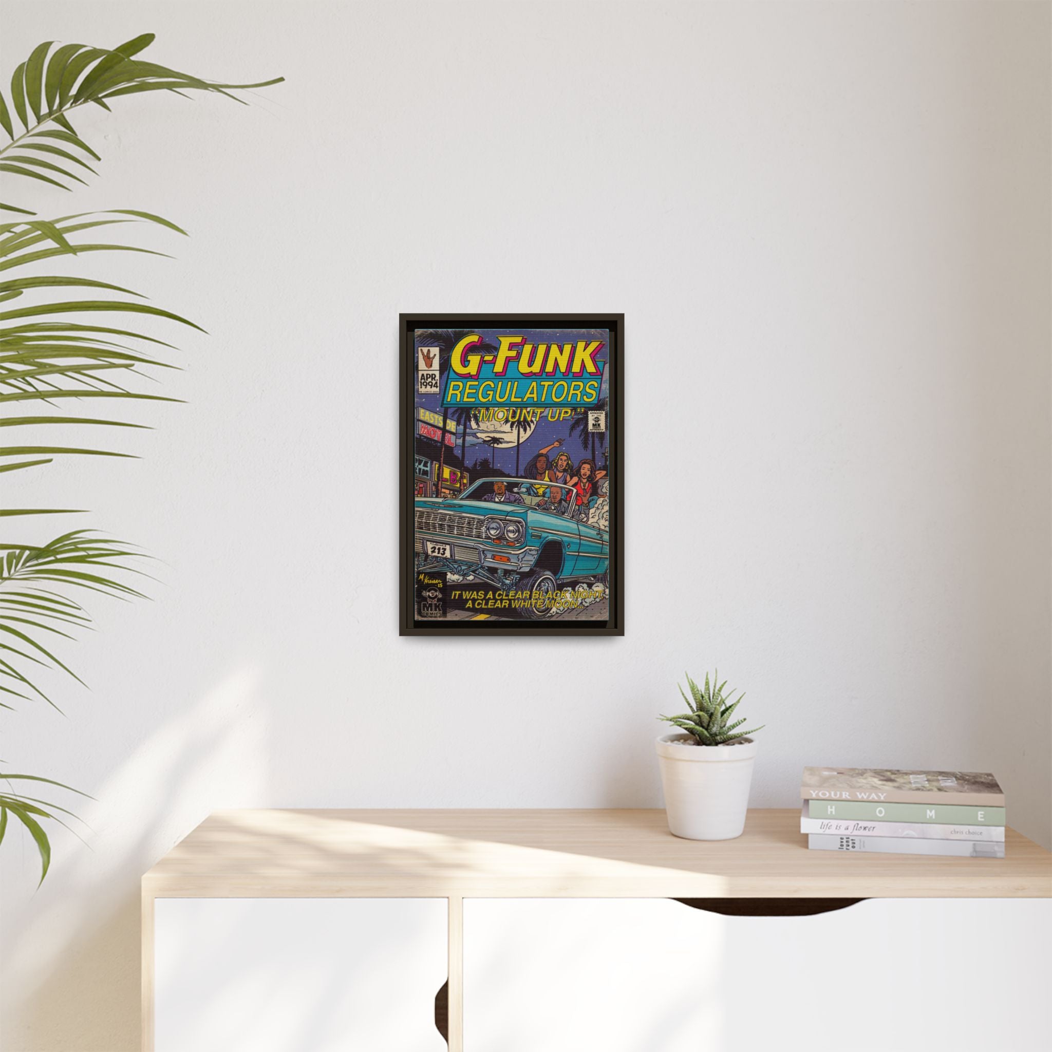 Regulate - Matte Canvas, Framed (Multi-color)
