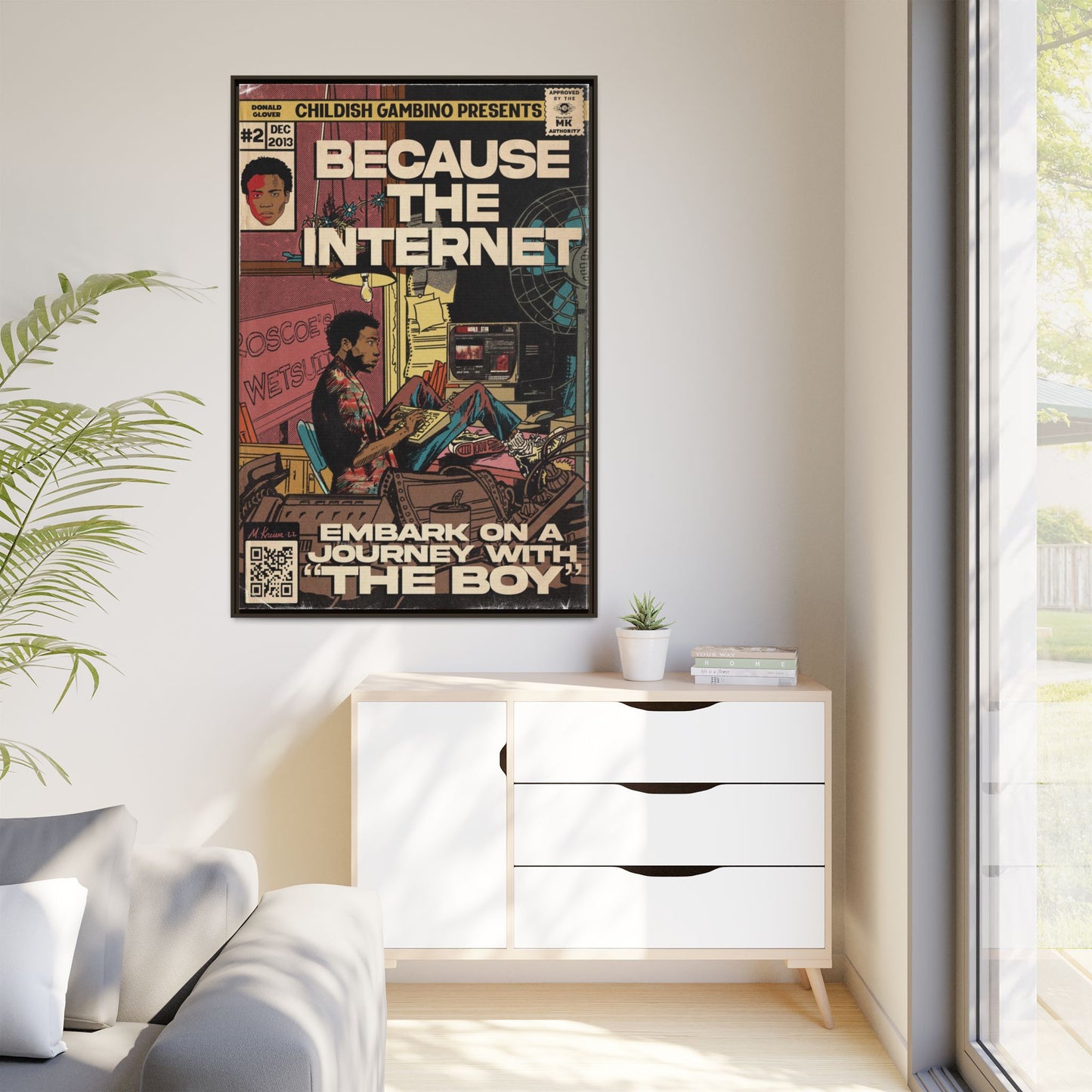 Childish Gambino - Because the Internet - Gallery Canvas Wraps, Vertical Frame