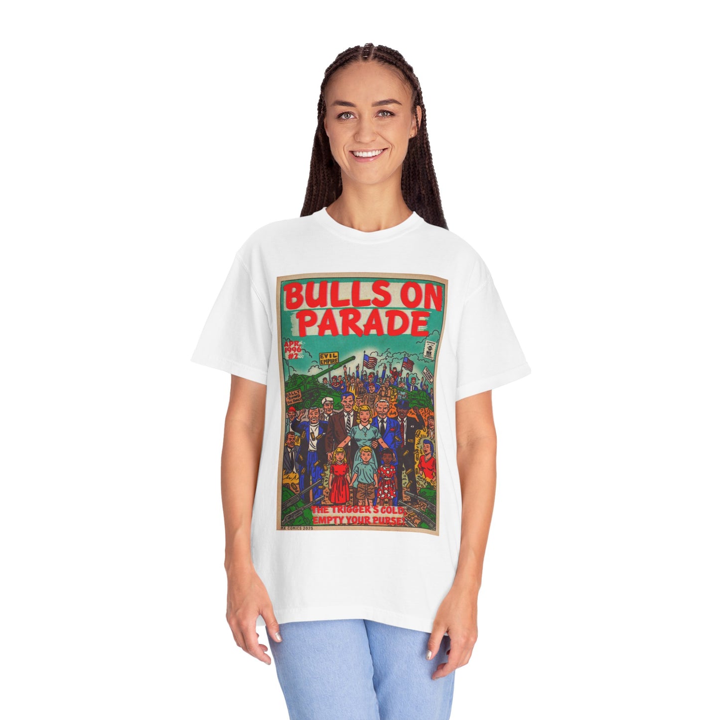 Bulls Parade - Unisex Garment-Dyed T-shirt