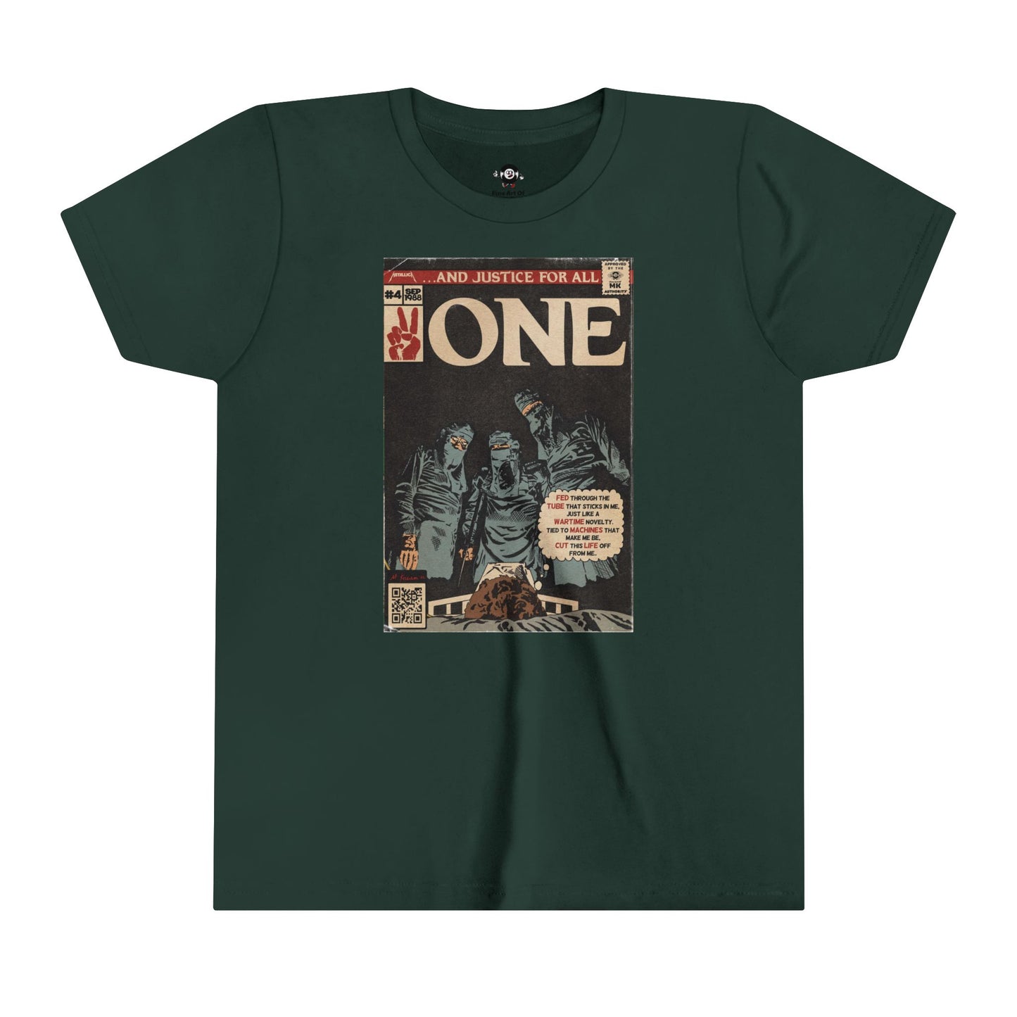 KIDS - Metallica- One - Youth Short Sleeve Tee