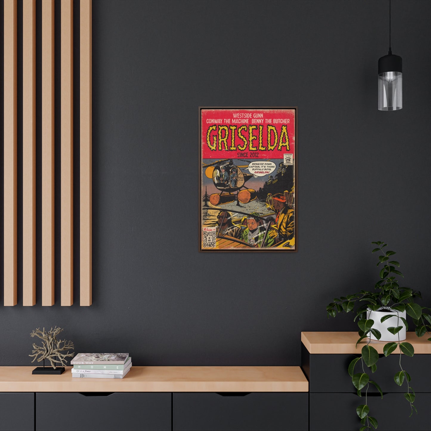 Griselda - Comic Book Art - Gallery Canvas Wraps, Vertical Frame