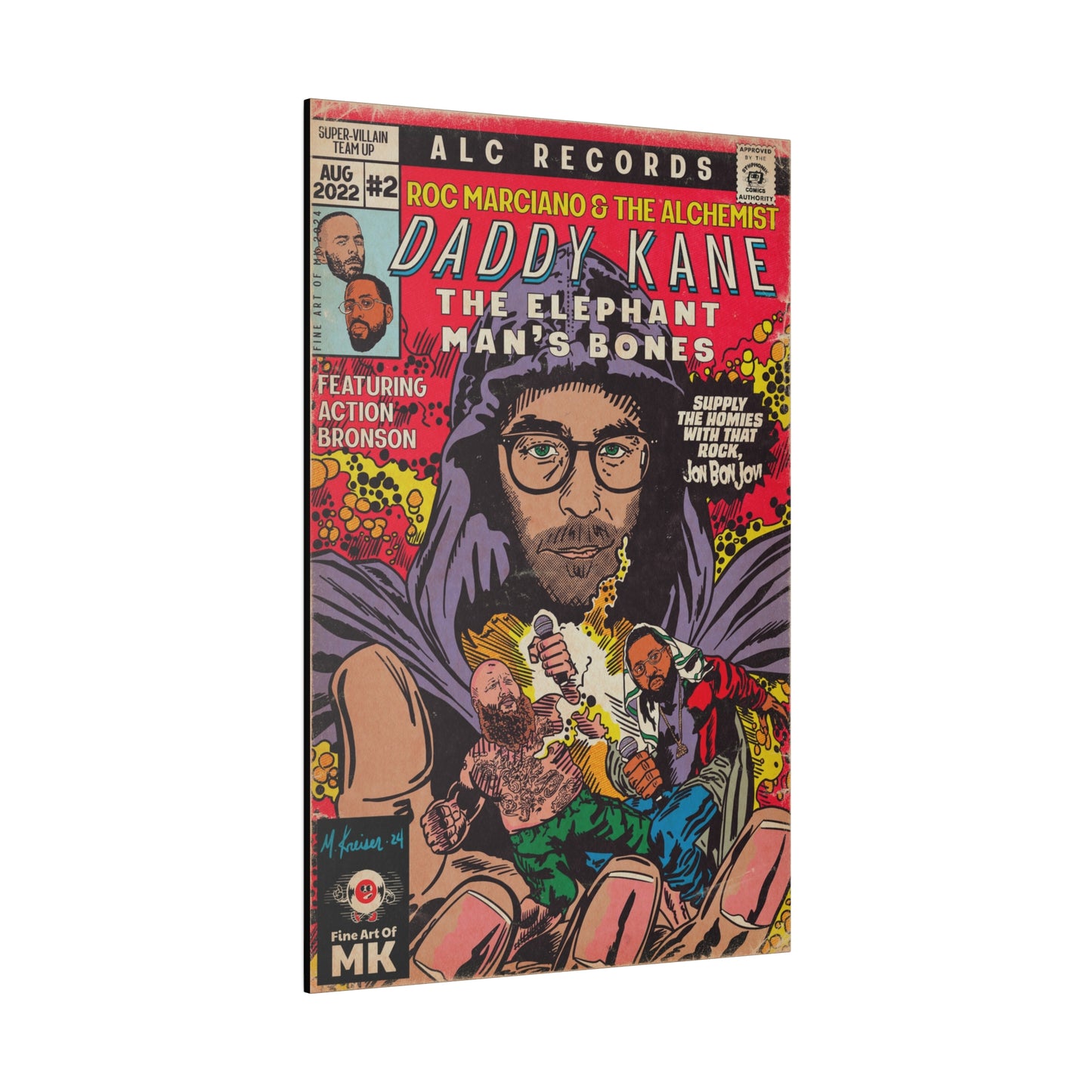 Daddy Kane -  Matte Canvas, Stretched, 0.75"