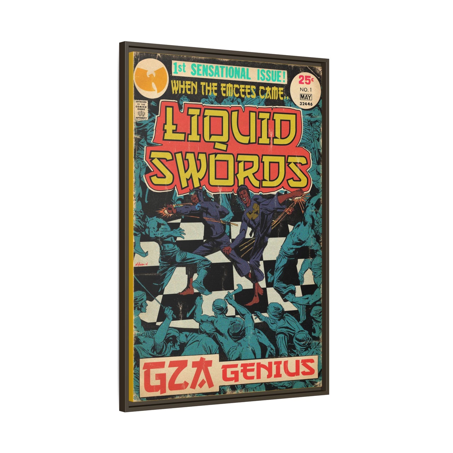 GZA/Genius - Liquid Swords - Gallery Canvas Wraps, Vertical Frame