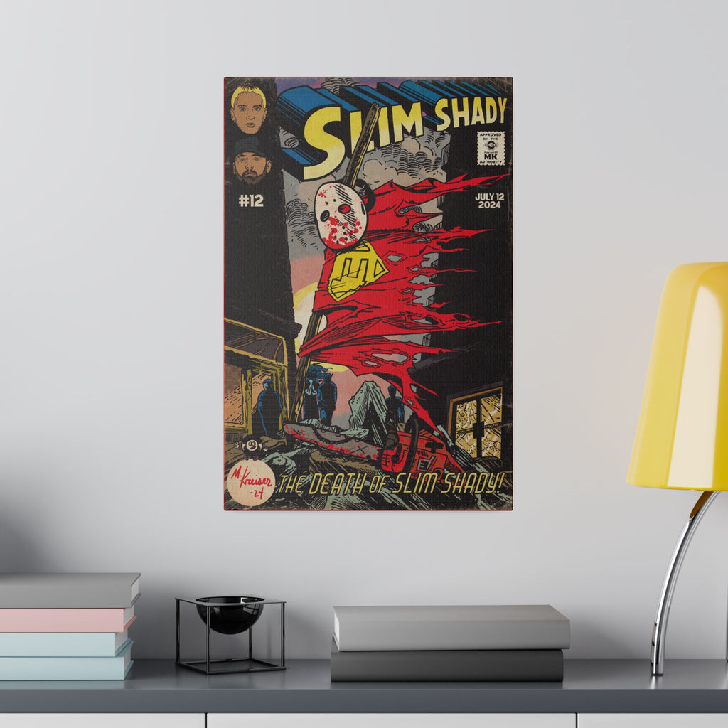 Death of Slim Shady - Matte Canvas, Stretched, 0.75"