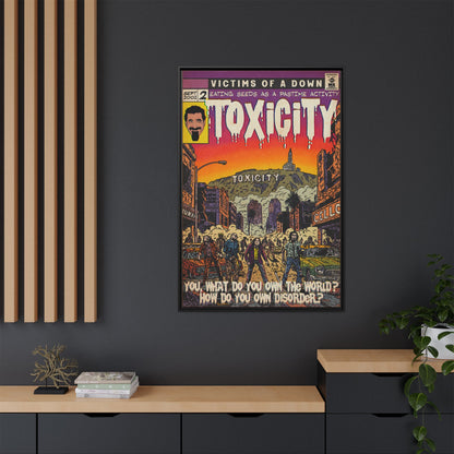 Toxicity - Matte Canvas, Framed (Multi-color)