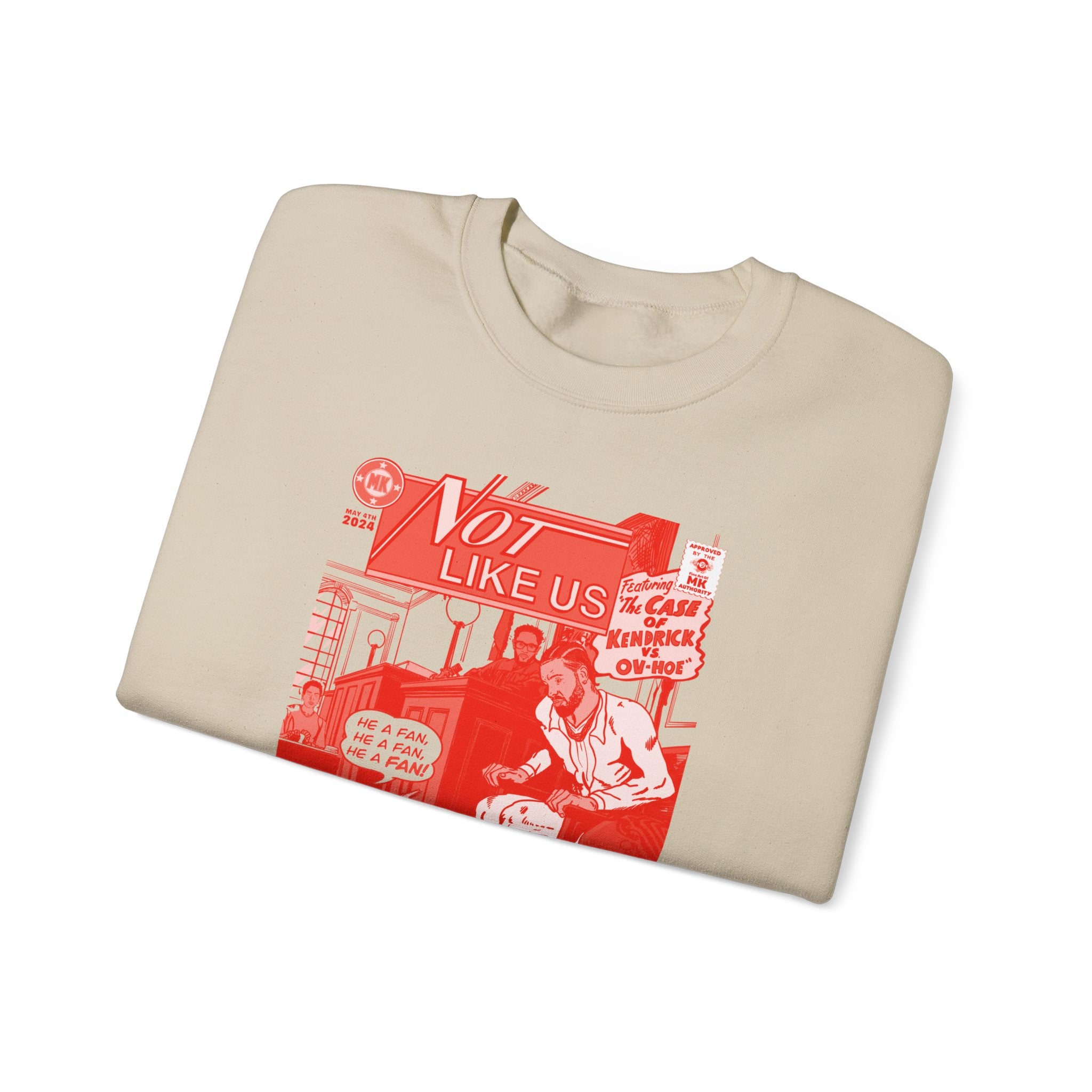 Not Like Us - RED VARIANT - Unisex Heavy Blend™ Crewneck Sweatshirt