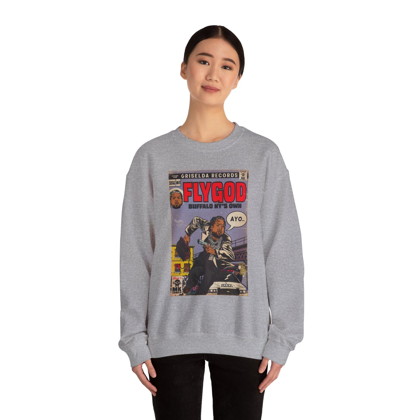 Flygod - Unisex Heavy Blend™ Crewneck Sweatshirt