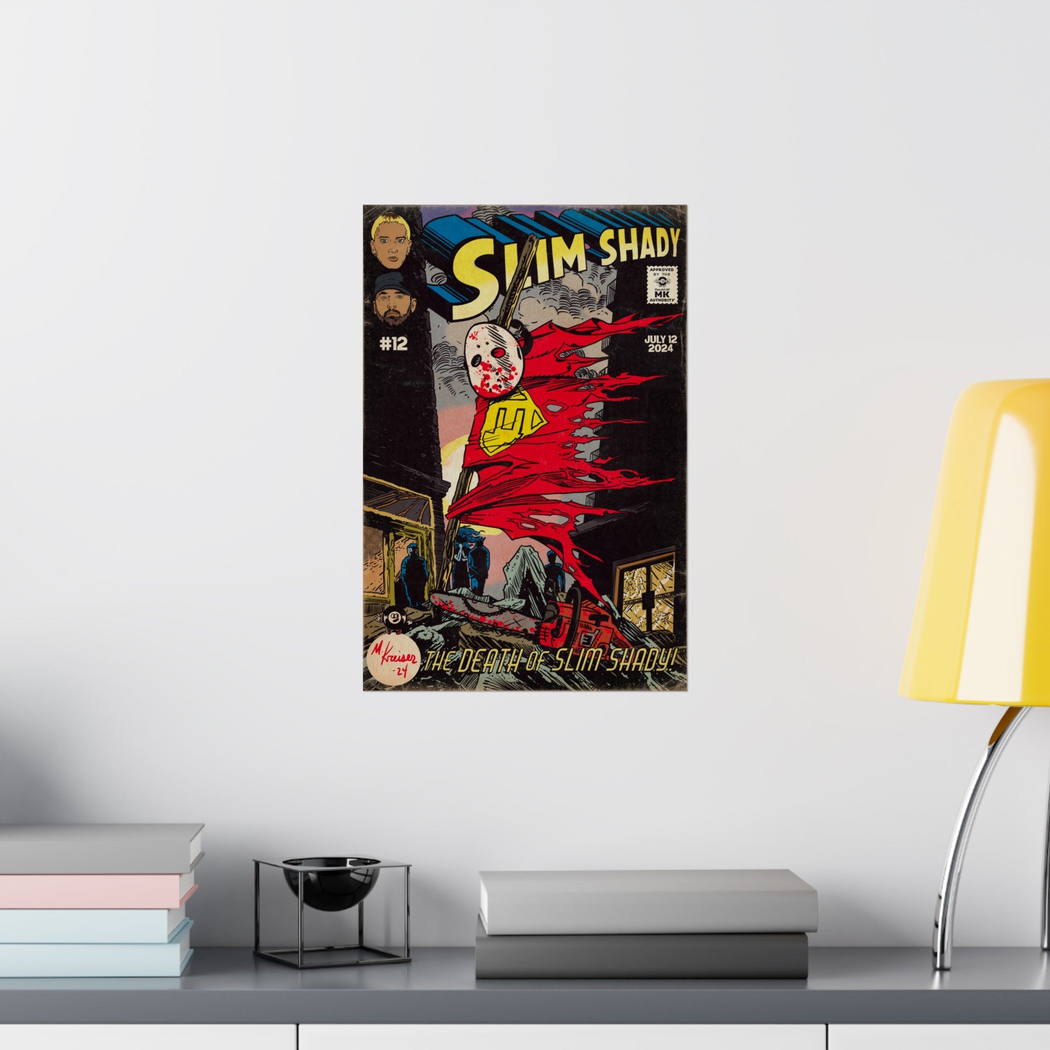 Death of Slim Shady - Matte Vertical Poster