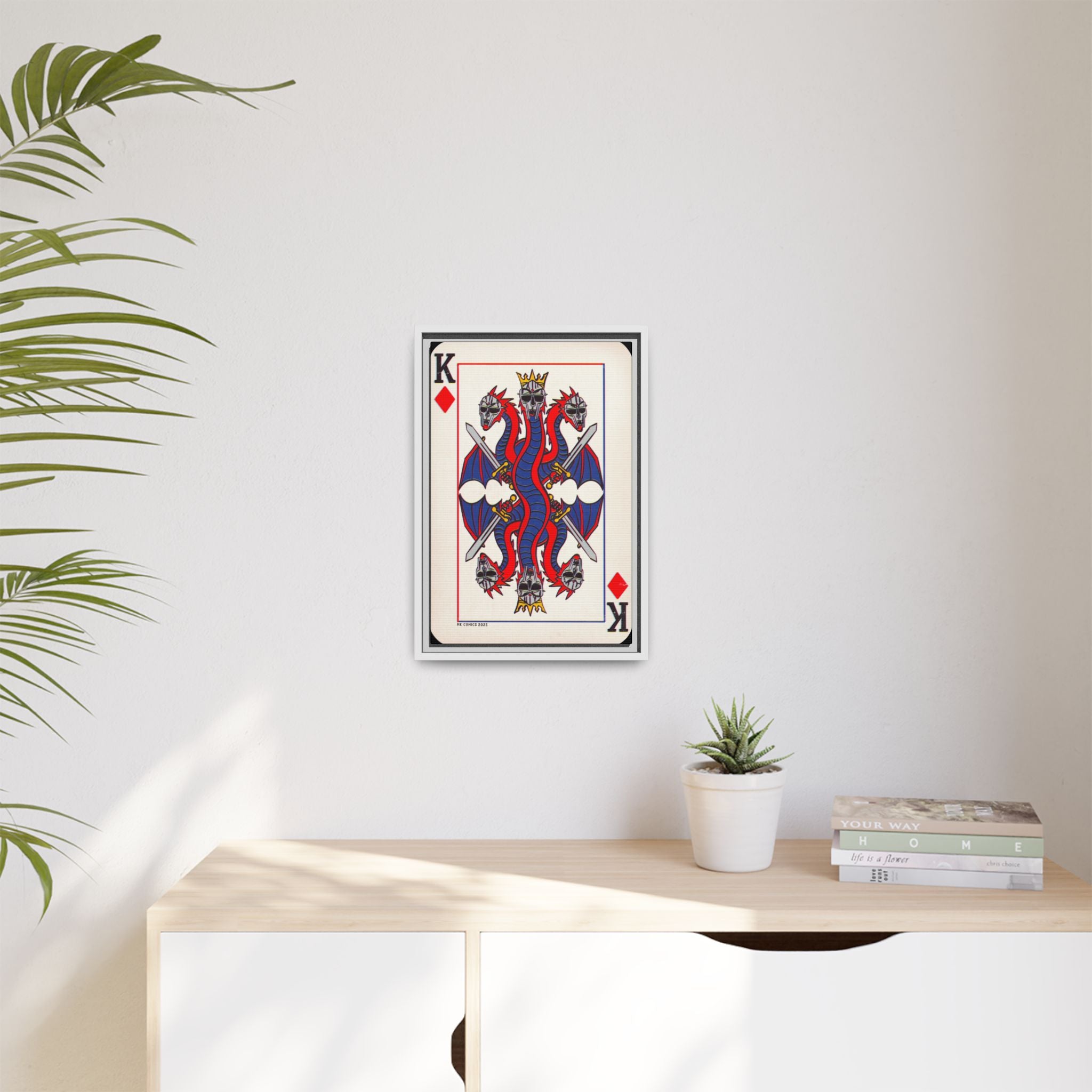 King Geedorah - Matte Canvas, Framed (Multi-color)