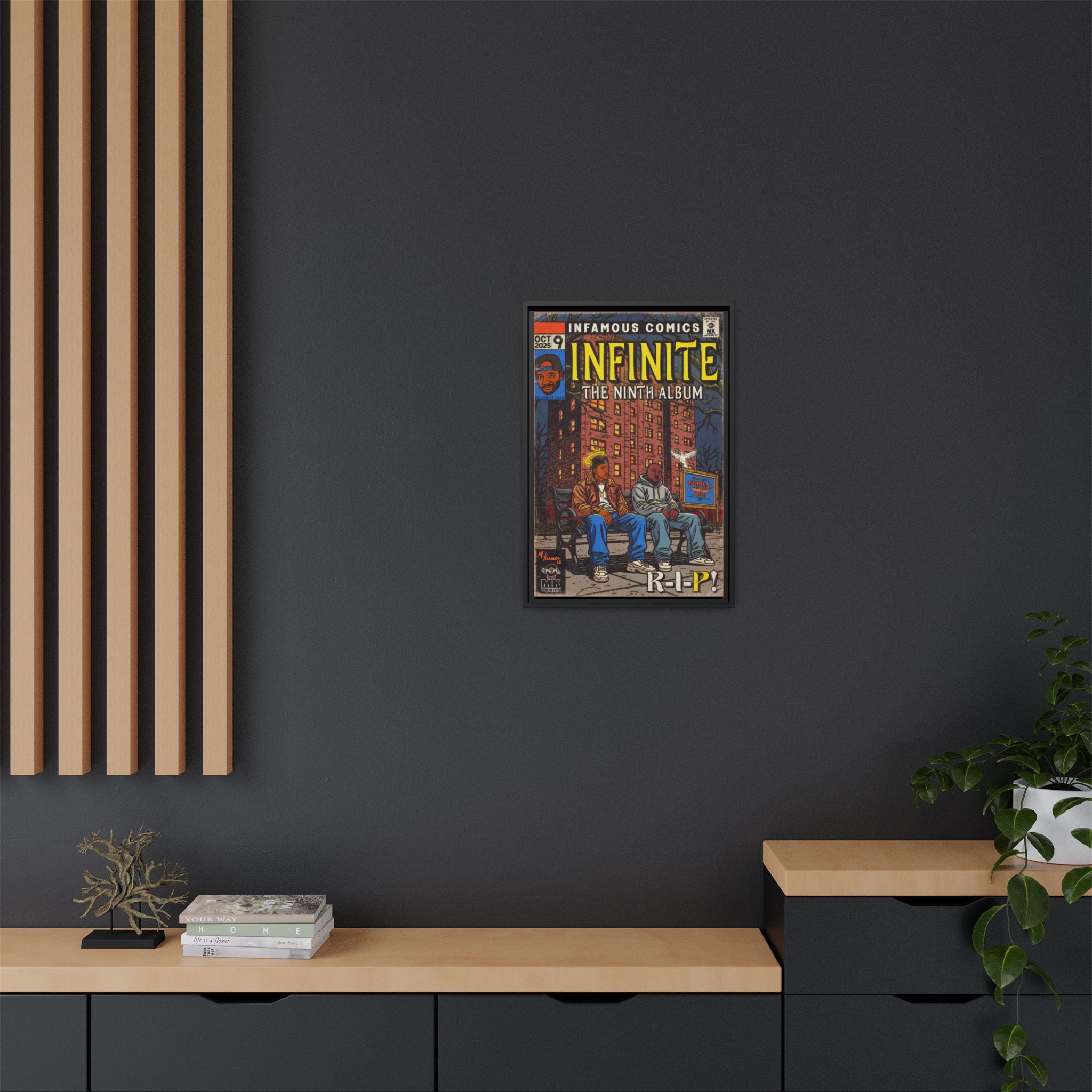Infinite - Comic Book Art - Matte Canvas, Framed (Multi-color)