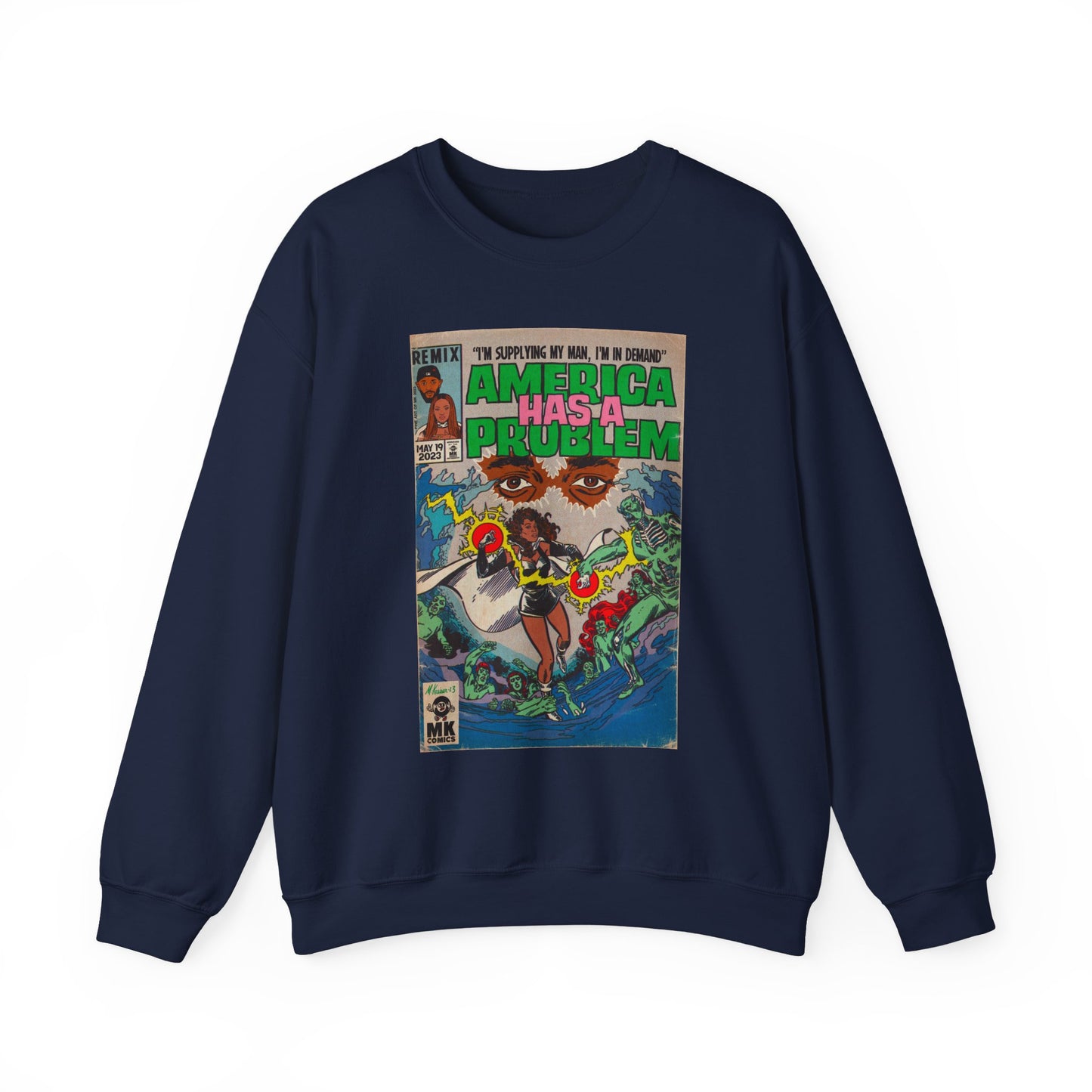 America Has a Problem - Unisex Heavy Blend™ Crewneck Sweatshirt