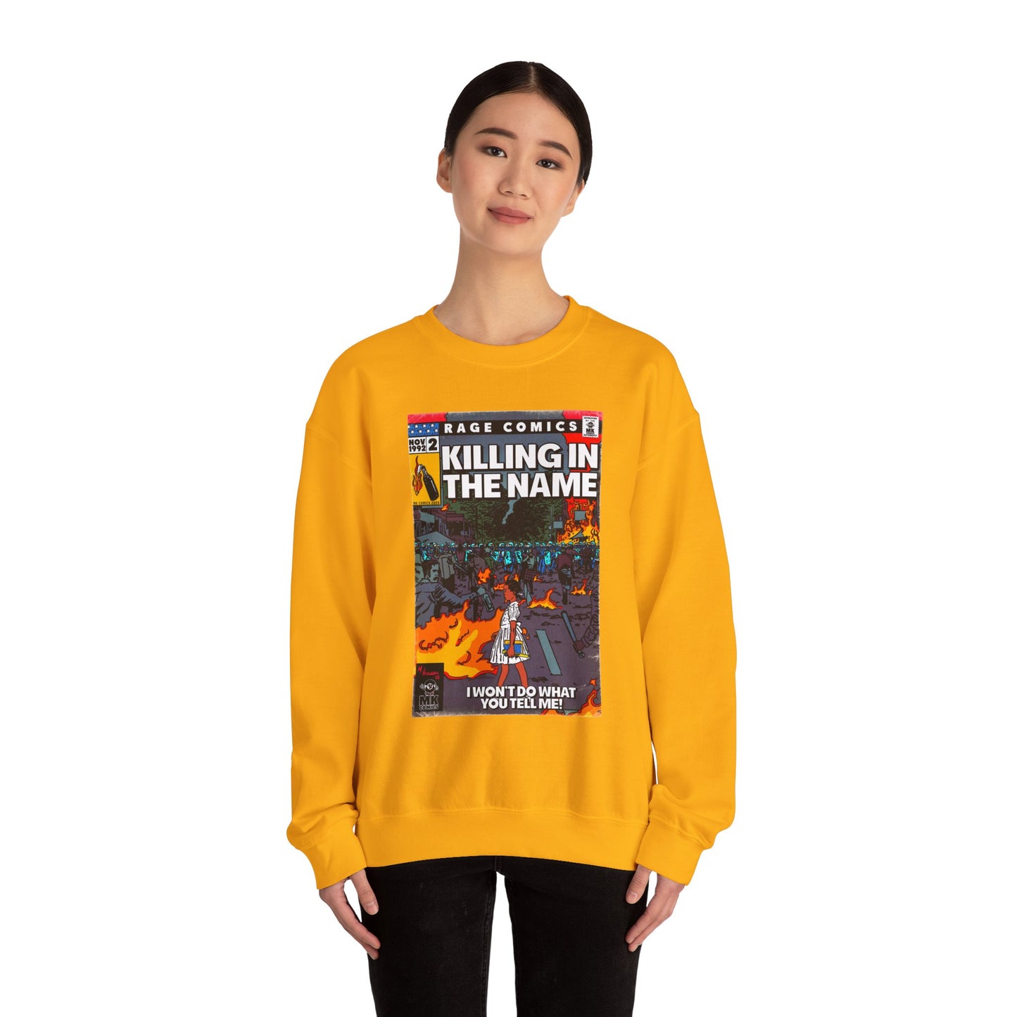 Rage - Killing In the Name - Unisex Heavy Blend™ Crewneck Sweatshirt
