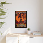 Dirt - Matte Canvas, Framed (Multi-color)