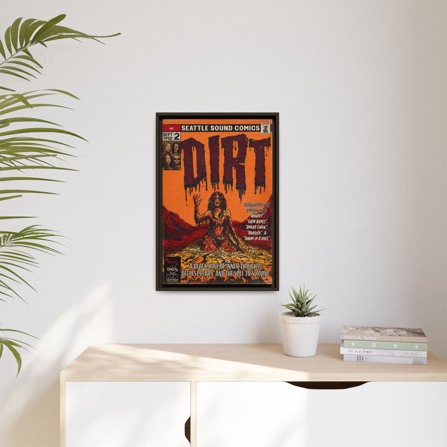 Dirt - Matte Canvas, Framed (Multi-color)