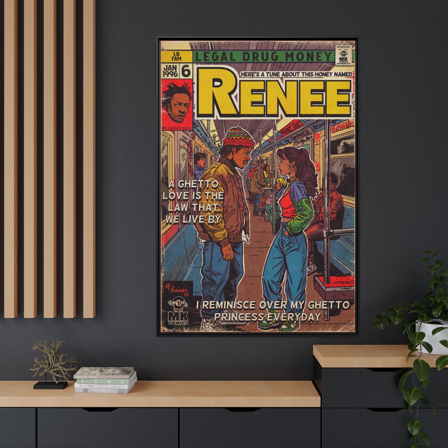 Lost Boyz - Renee - Matte Canvas, Framed (Multi-color)