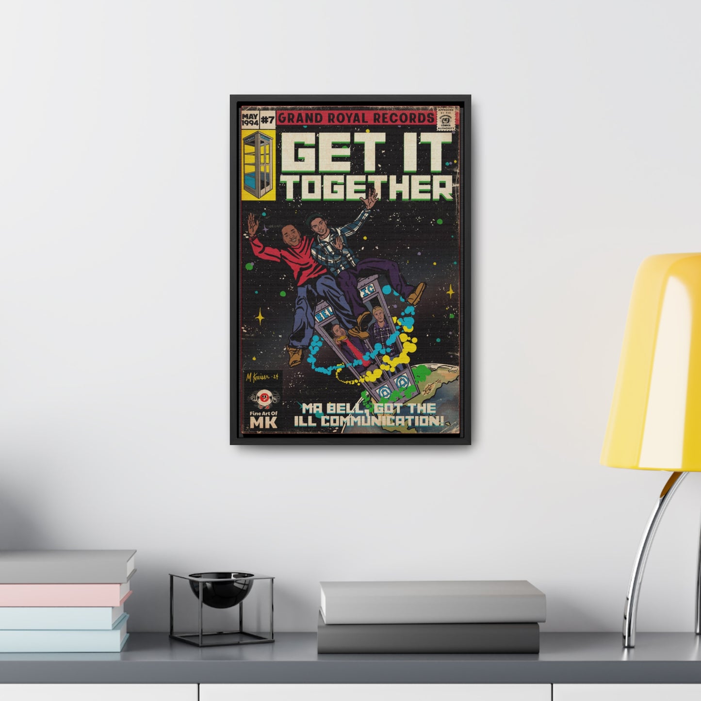Beastie Boys & Q-Tip - Get it Together - Gallery Canvas Wraps, Vertical Frame