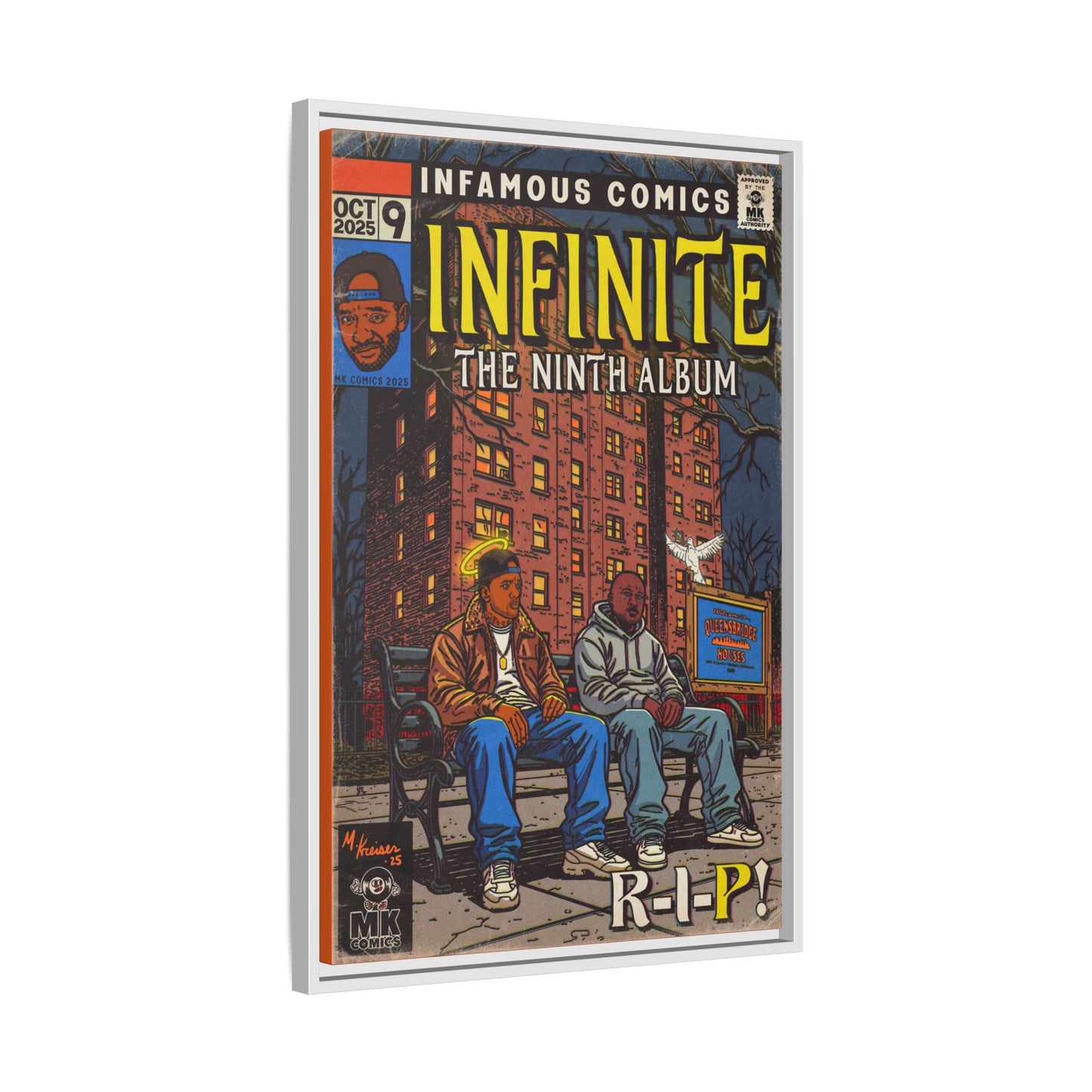 Infinite - Comic Book Art - Matte Canvas, Framed (Multi-color)