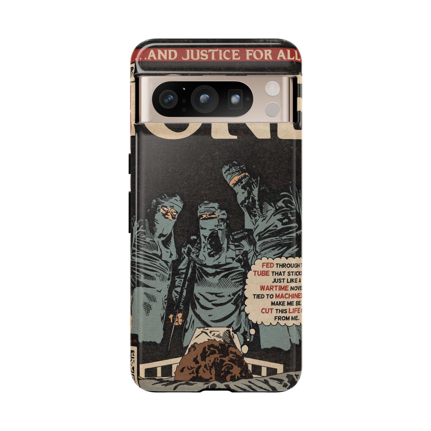Metallica- One - Johnny Got His Gun Comic Book Art - Tough Phone Cases