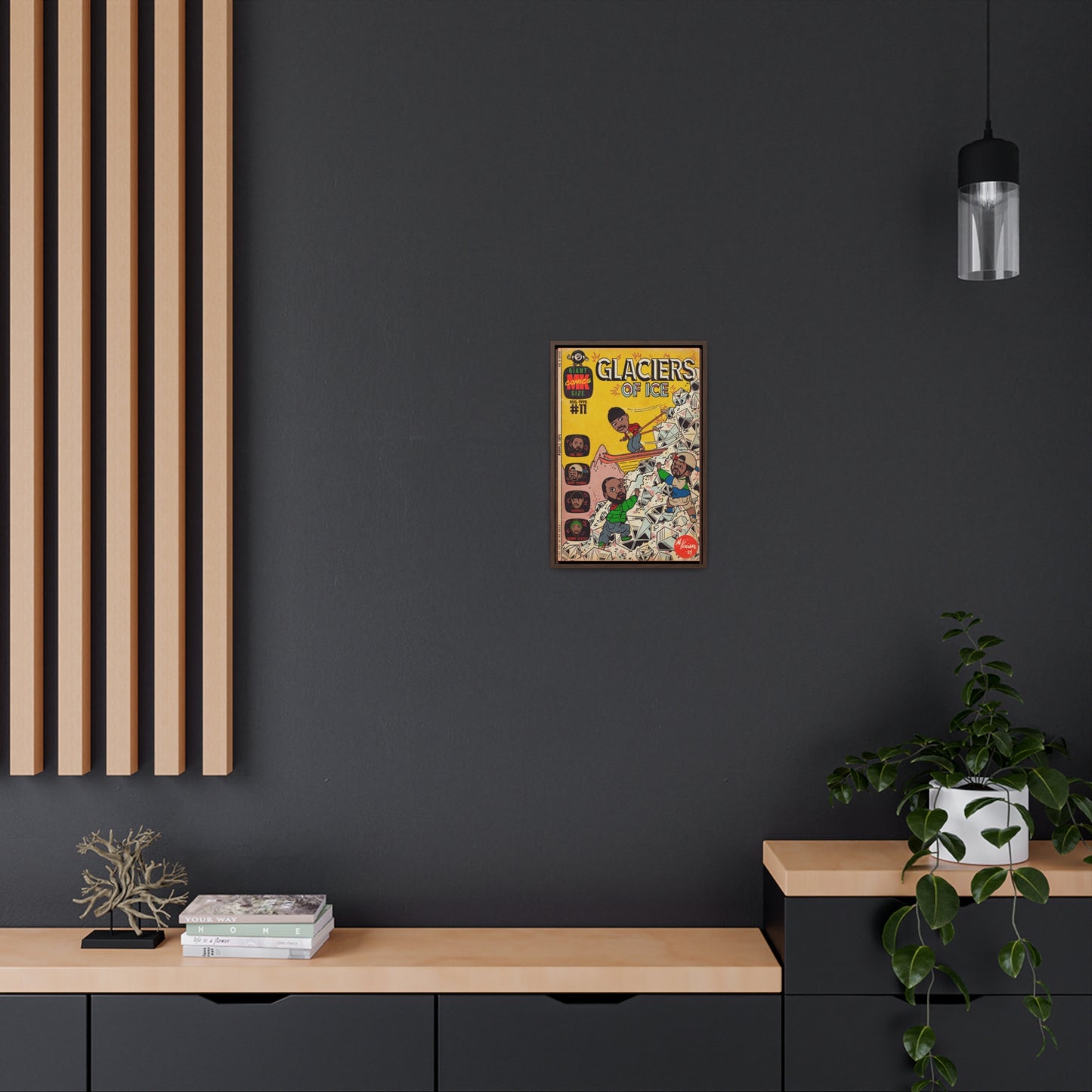 Rae, Ghost, Masta - Glaciers of Ice - Gallery Canvas Wraps, Vertical Frame