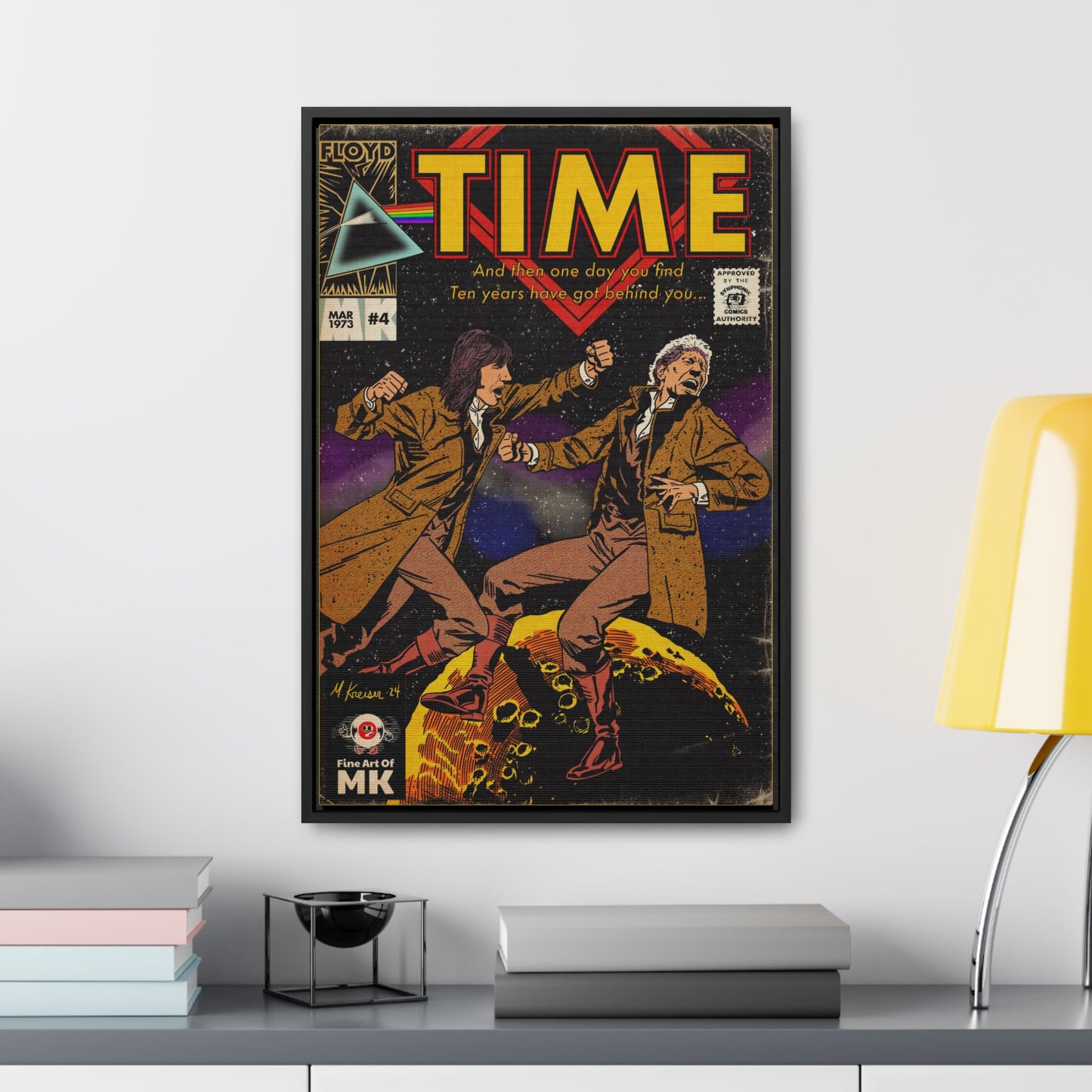 Pink Floyd- Time - Gallery Canvas Wraps, Vertical Frame