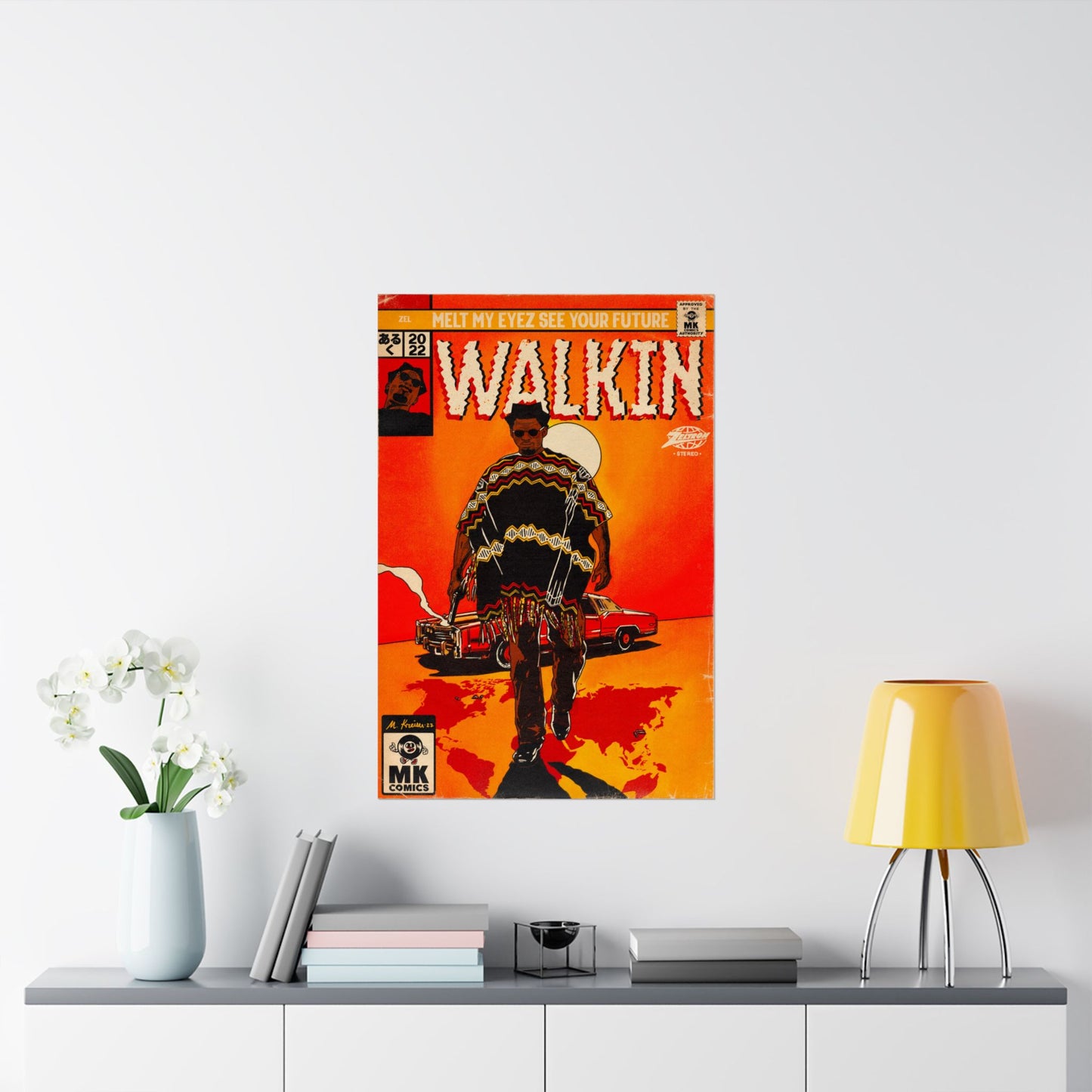 Walkin’ - Vertical Matte Posters