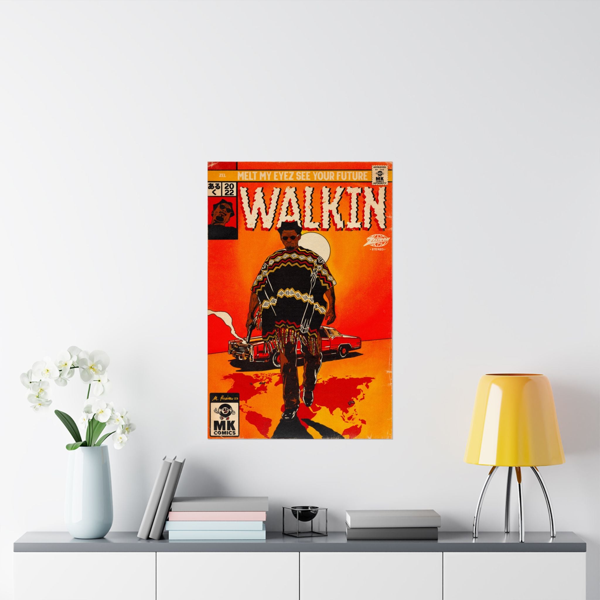 Walkin’ - Vertical Matte Posters