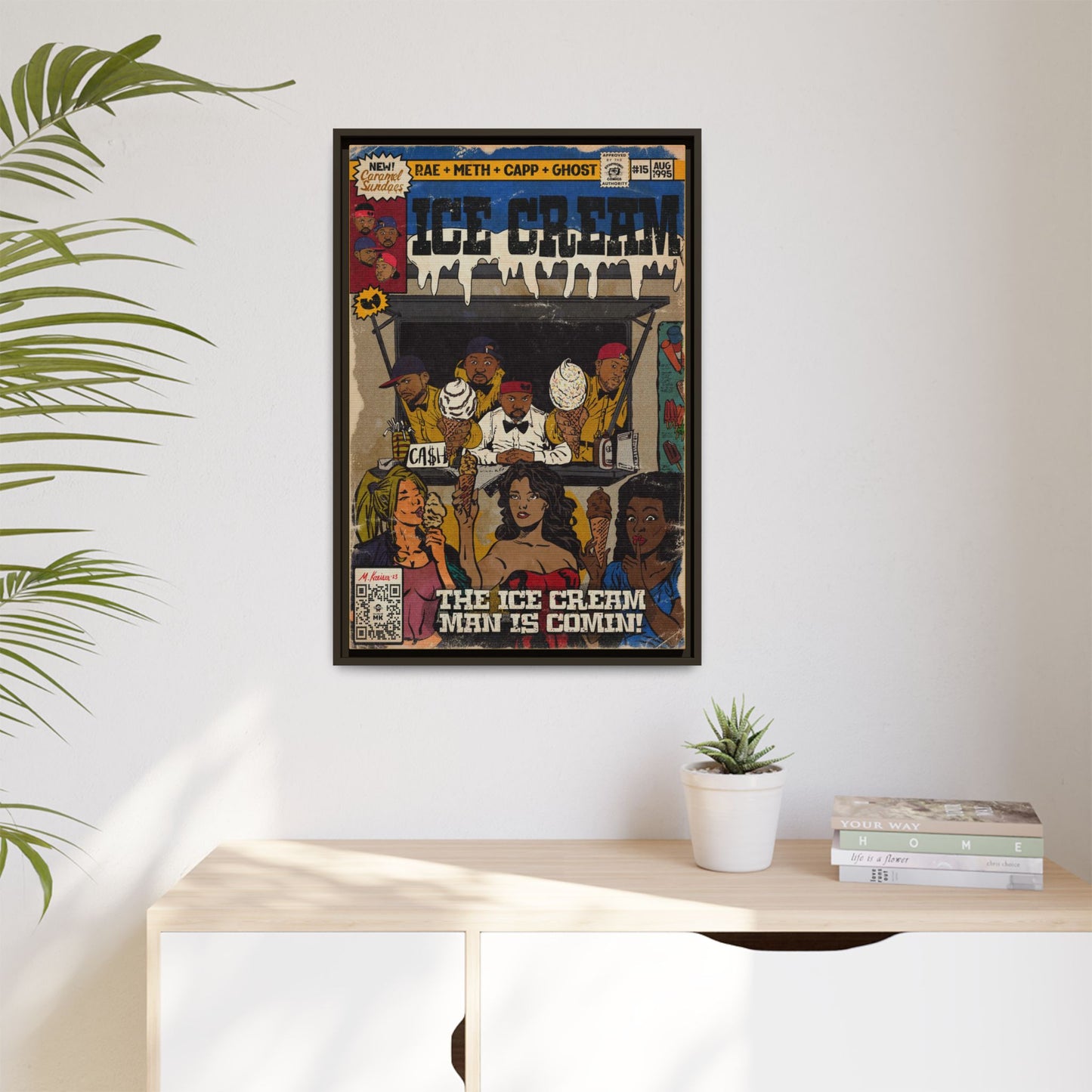 Raekwon- Ice Cream - Gallery Canvas Wraps, Vertical Frame