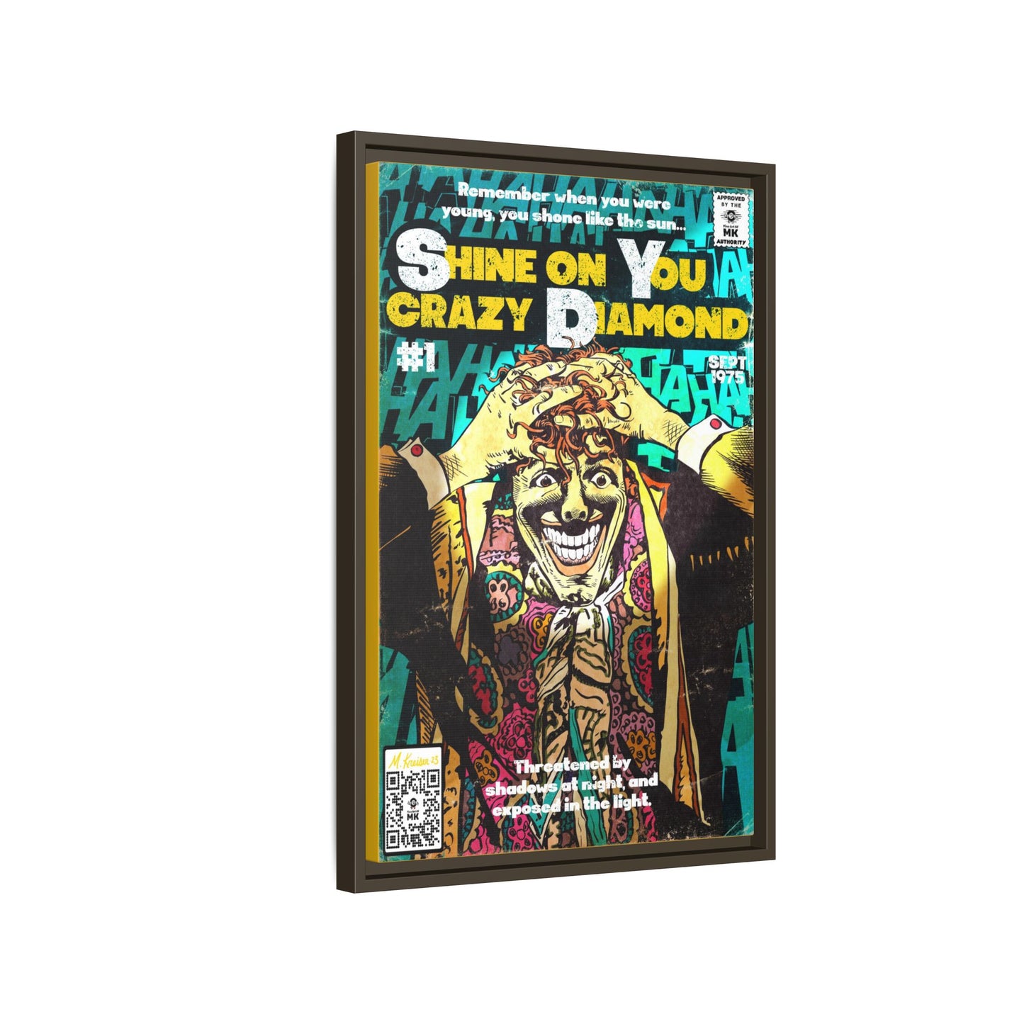 Pink Floyd - Shine on You crazy Diamond -  Gallery Canvas Wraps, Vertical Frame