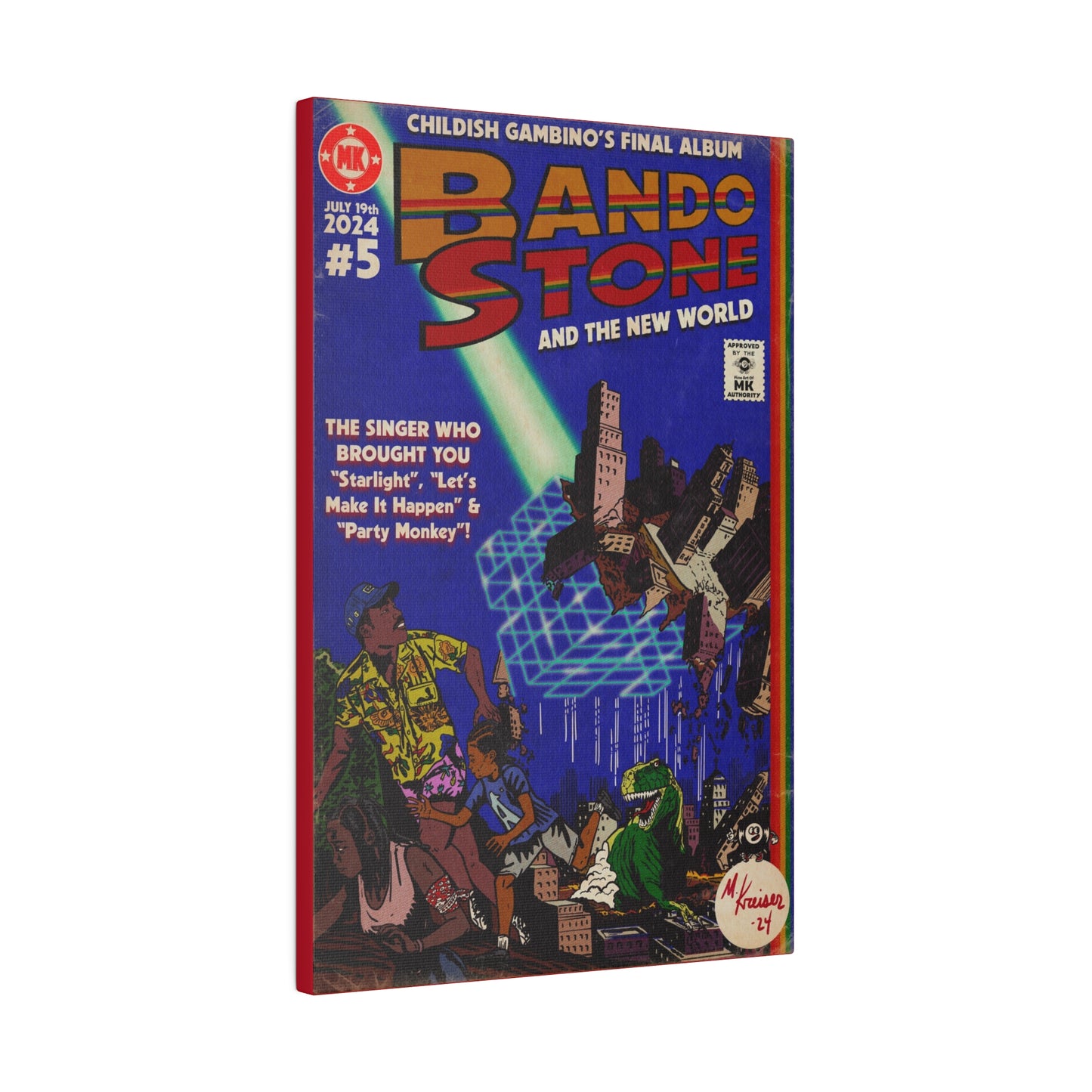 Bando Stone  - Matte Canvas, Stretched, 0.75"