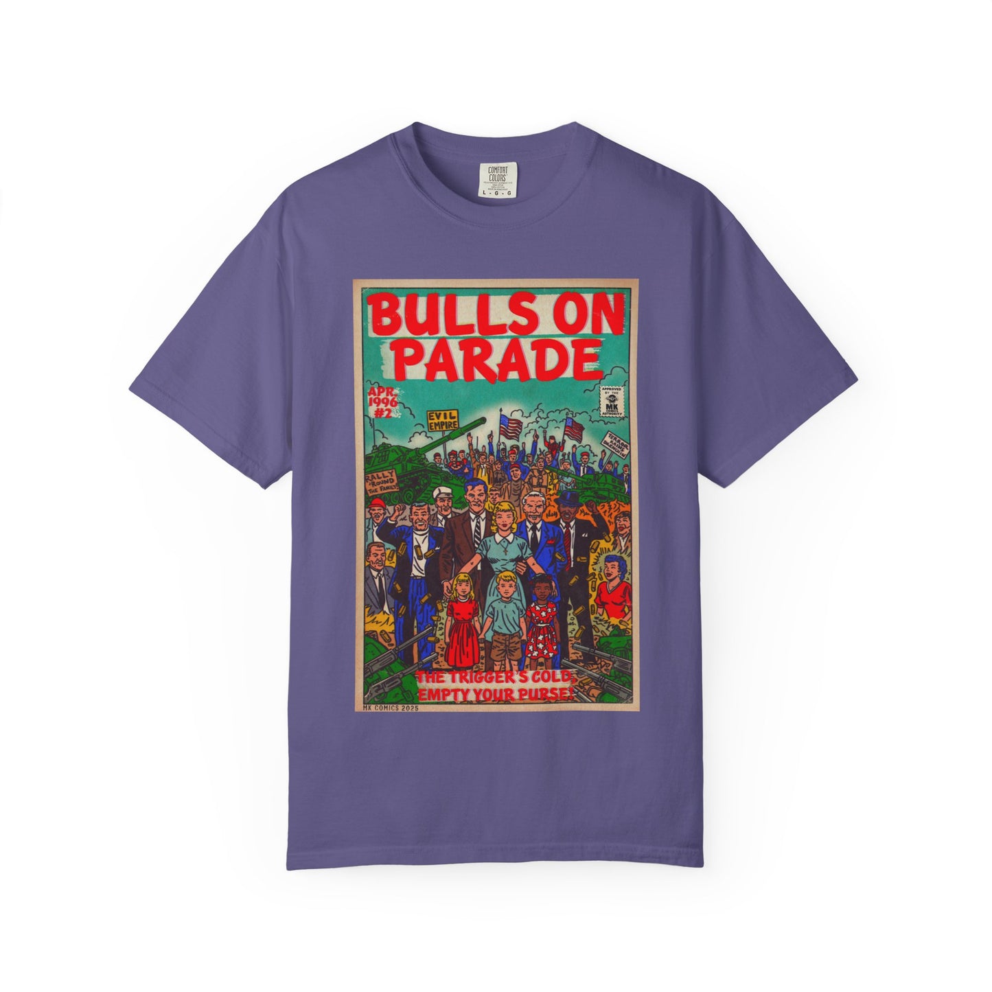 Bulls Parade - Unisex Garment-Dyed T-shirt