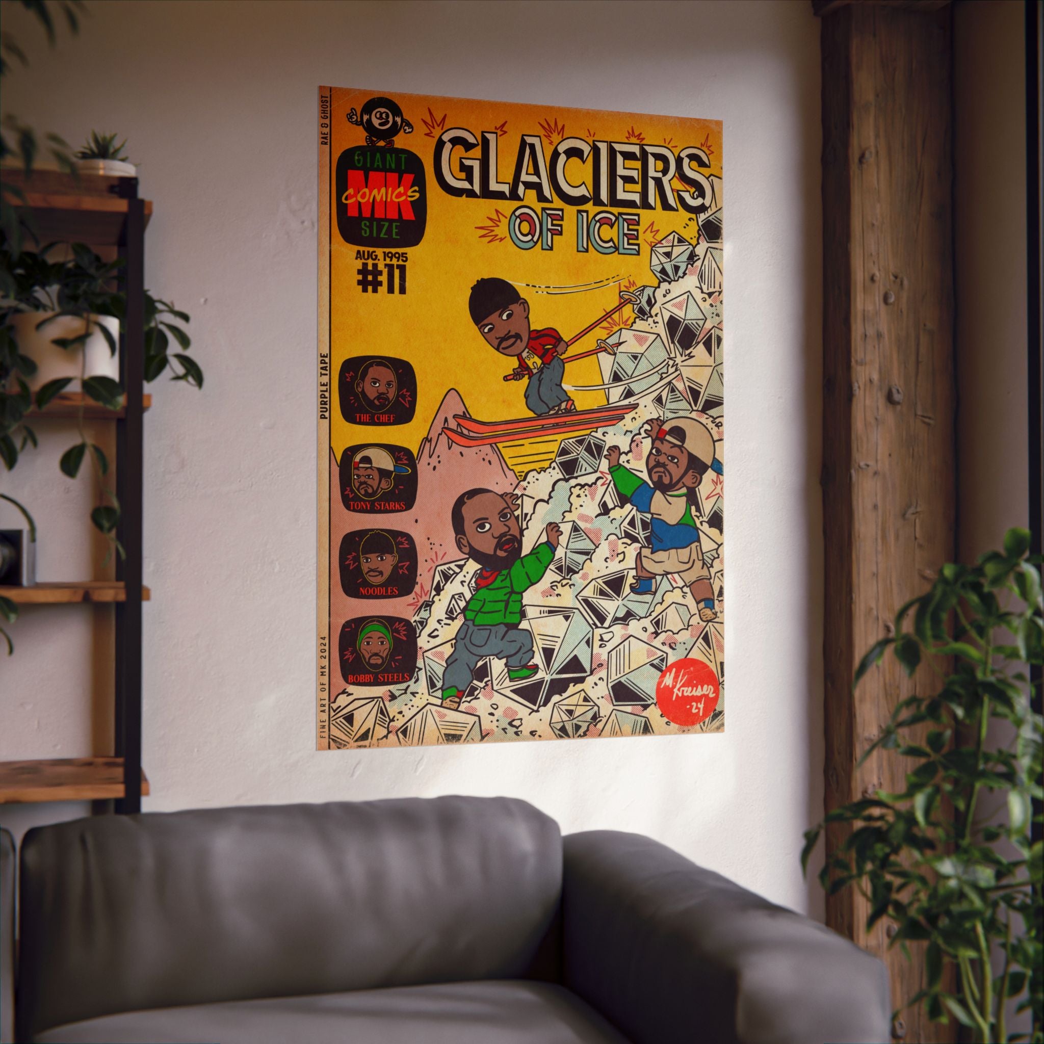 Glaciers of Ice - Matte Vertical Poster