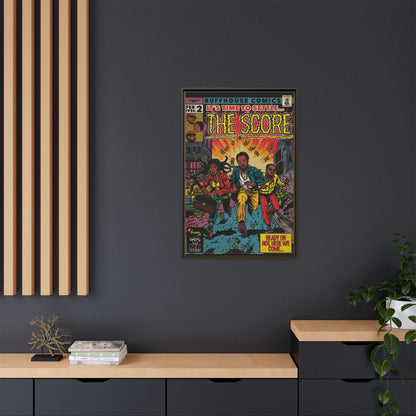 The Score - Matte Canvas, Framed (Multi-color)