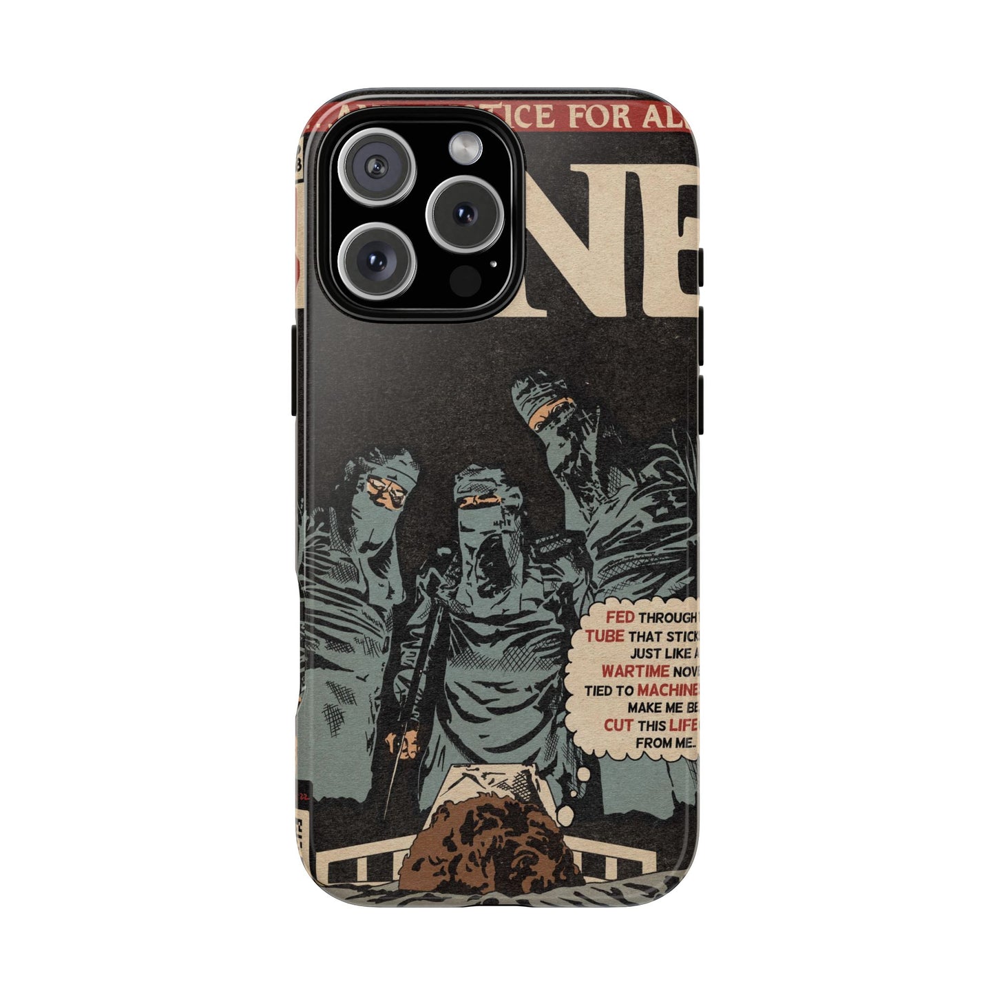Metallica- One - Johnny Got His Gun Comic Book Art - Tough Phone Cases