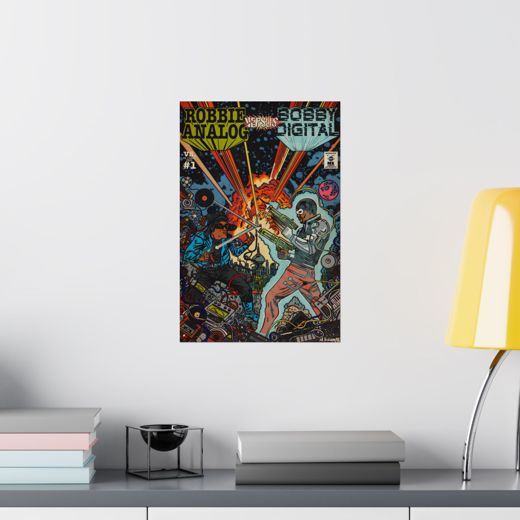 Analog vs. Digital - Matte Vertical Posters