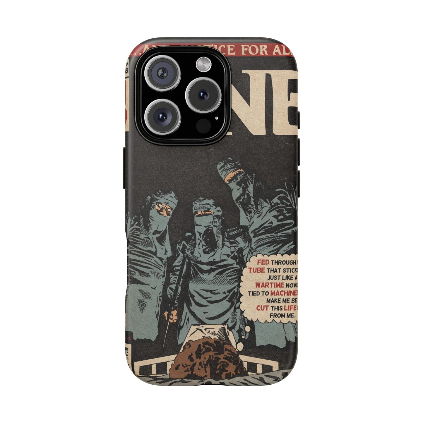 Metallica- One - Johnny Got His Gun Comic Book Art - Tough Phone Cases