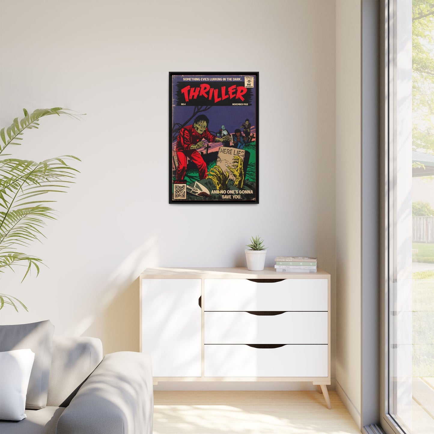 Michael Jackson- Thriller - Gallery Canvas Wraps, Vertical Frame