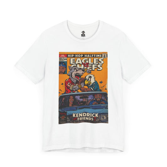 Kendrick & SZA - 2025 Halftime - Eagles vs Chiefs - Unisex Jersey Short Sleeve Tee