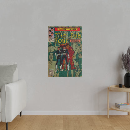 The Beatles - Beatlemania -  Matte Canvas, Stretched, 0.75"