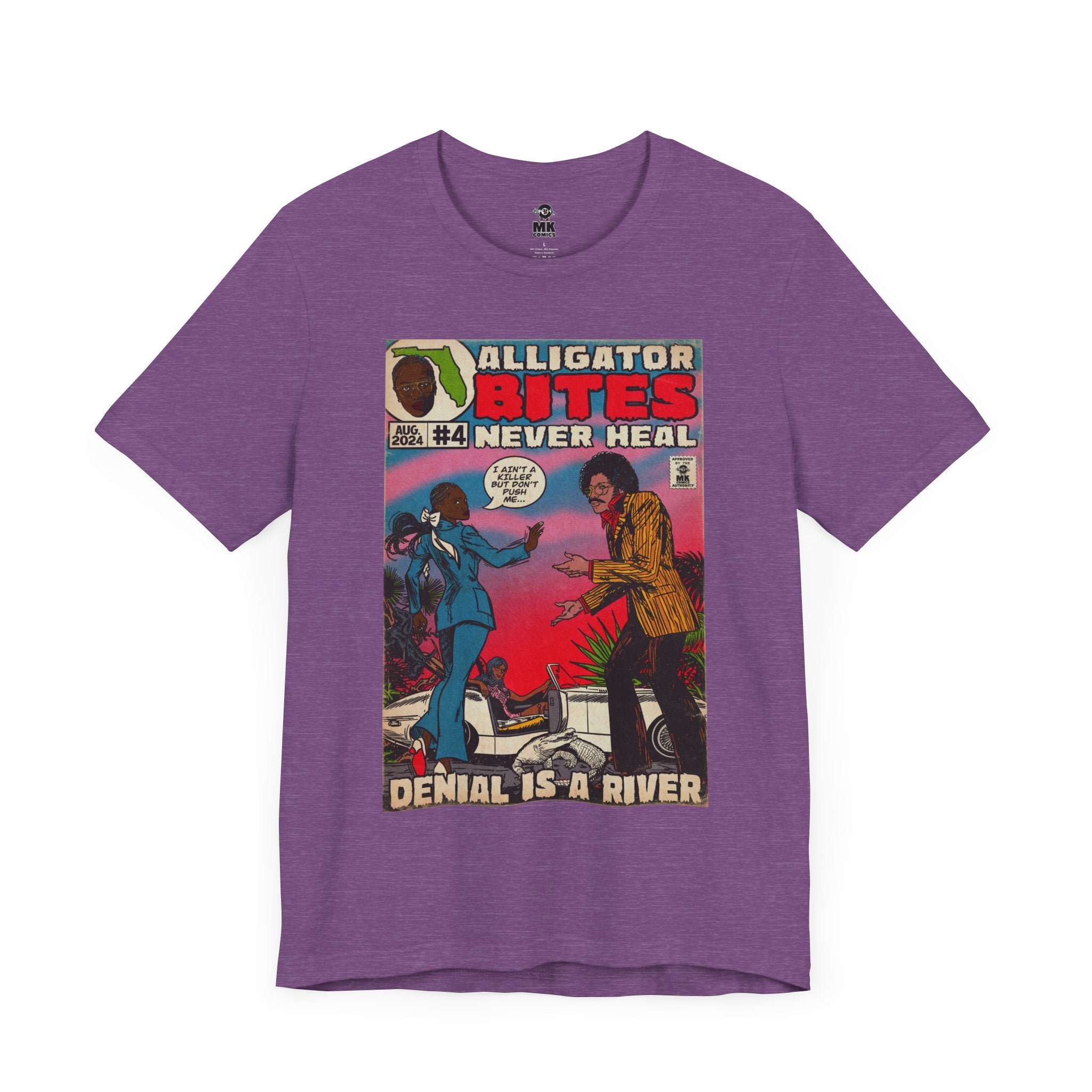 Denial is a River - Alligator Bites - Unisex Jersey Short Sleeve Tee