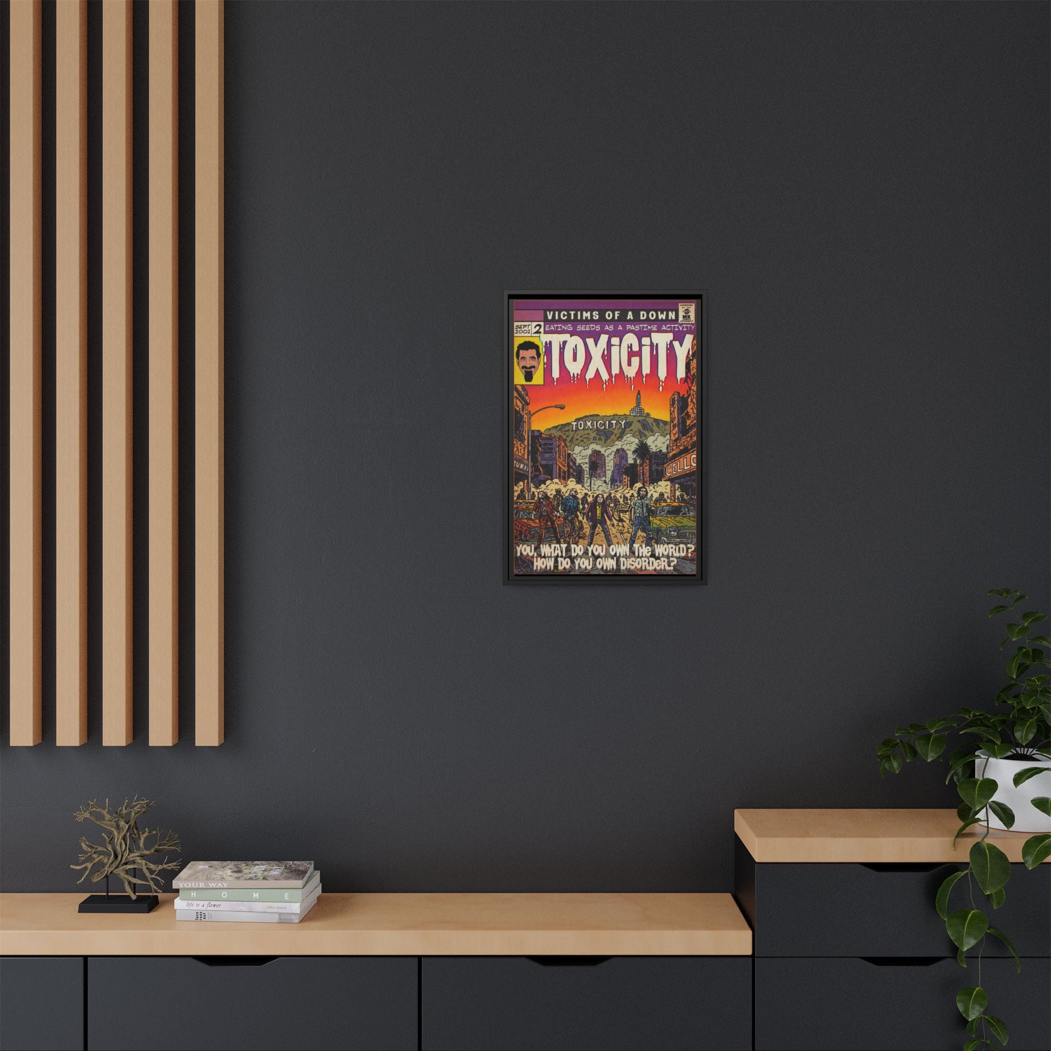 Toxicity - Matte Canvas, Framed (Multi-color)
