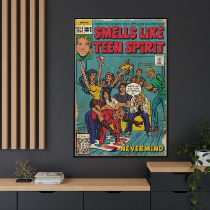 Nirvana - Smells Like Teen Spirit -  Gallery Canvas Wraps, Vertical Frame