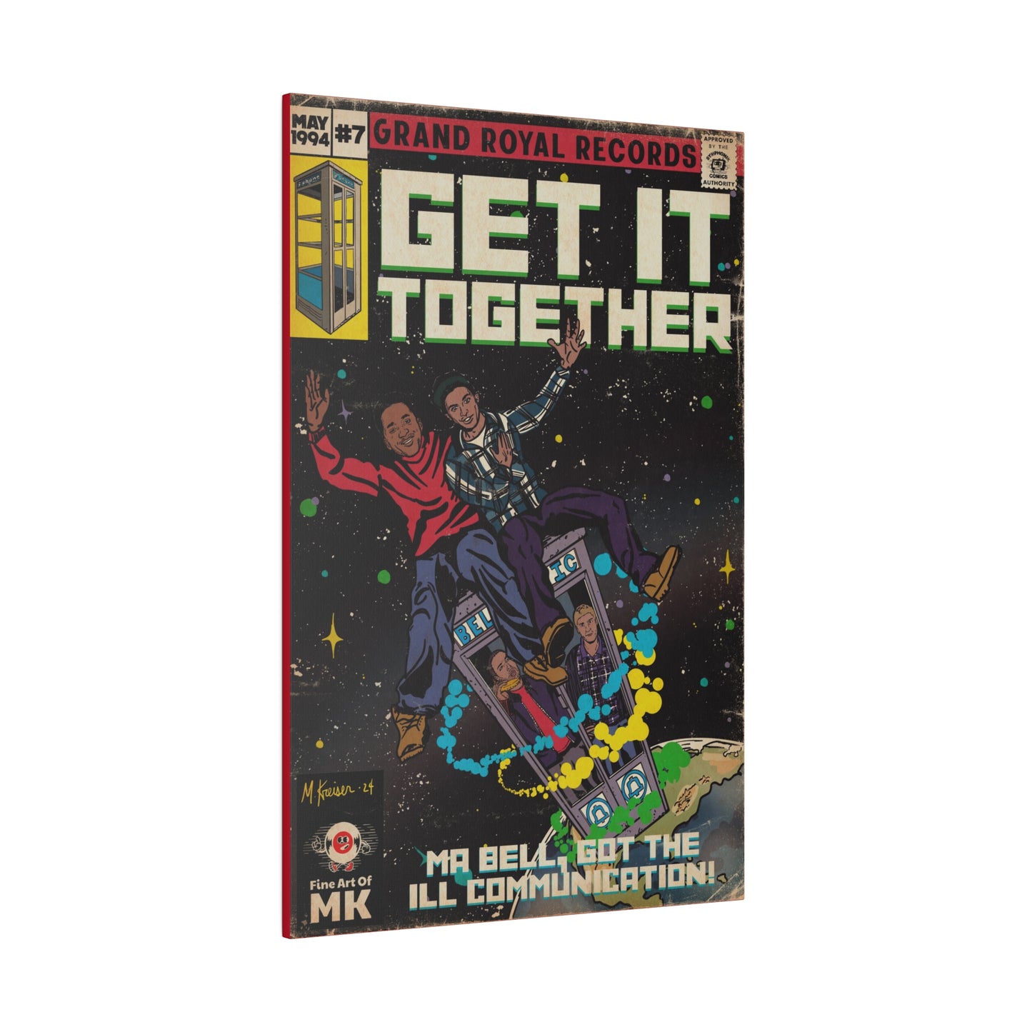 Beastie Boys & Q-Tip - Get it Together - Matte Canvas, Stretched, 0.75"