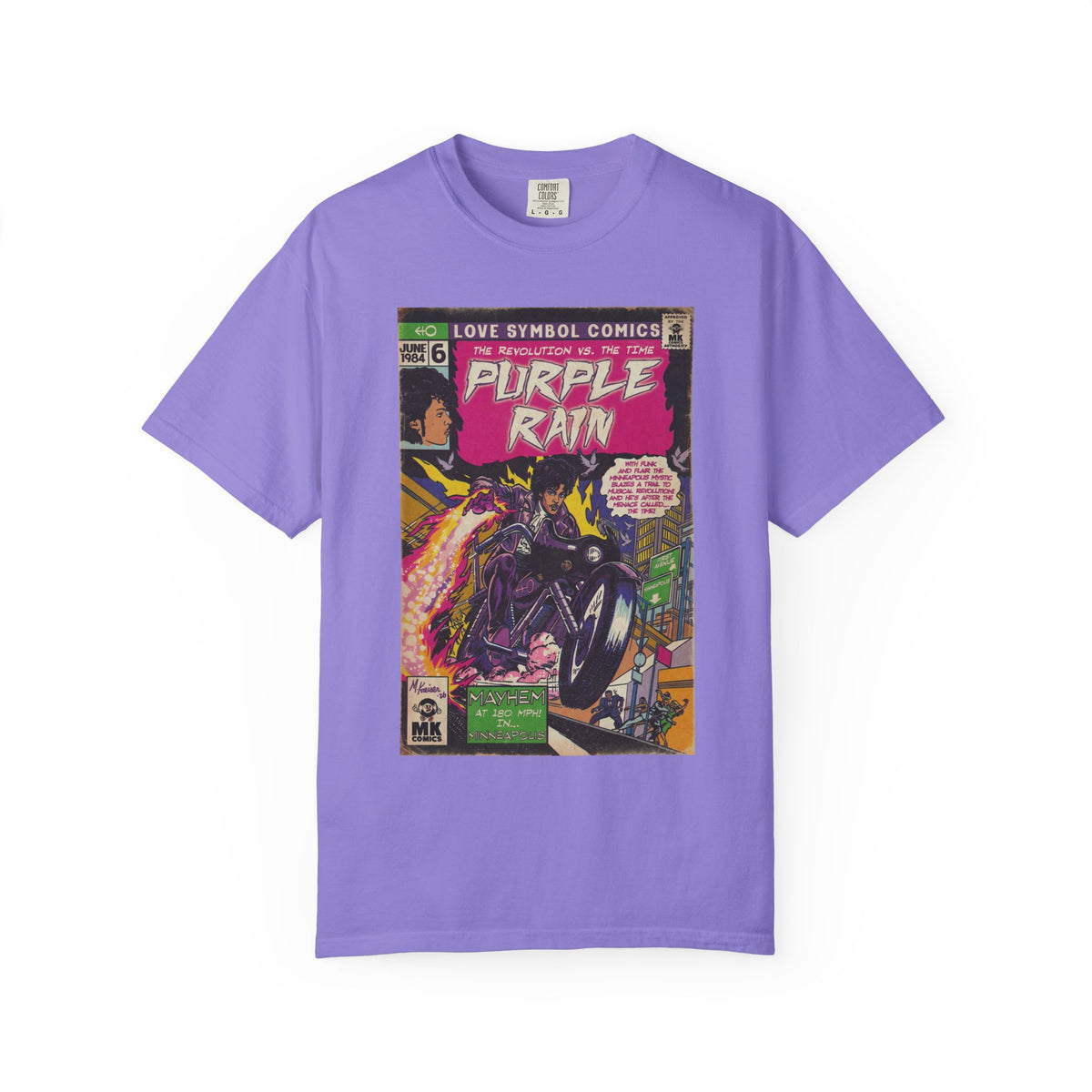Purple Rain - Unisex Garment-Dyed T-shirt