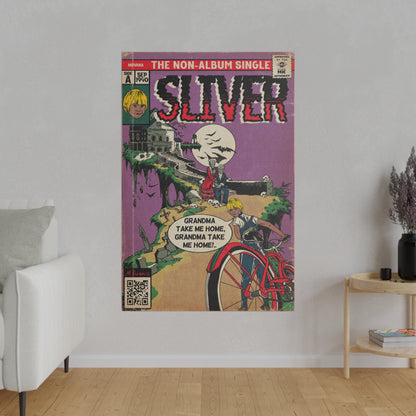 Nirvana - Sliver - Matte Canvas, Stretched