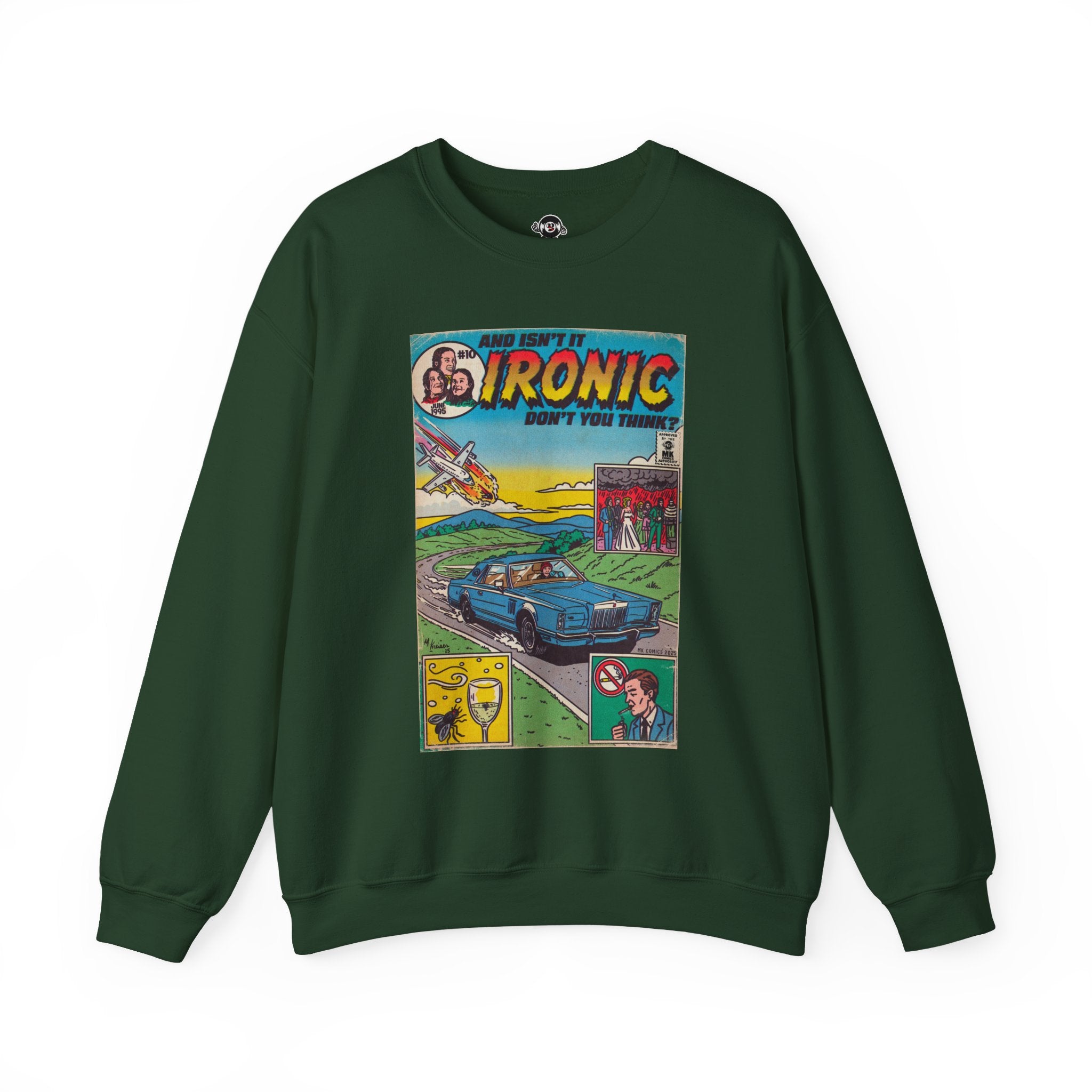 Ironic - Unisex Heavy Blend™ Crewneck Sweatshirt