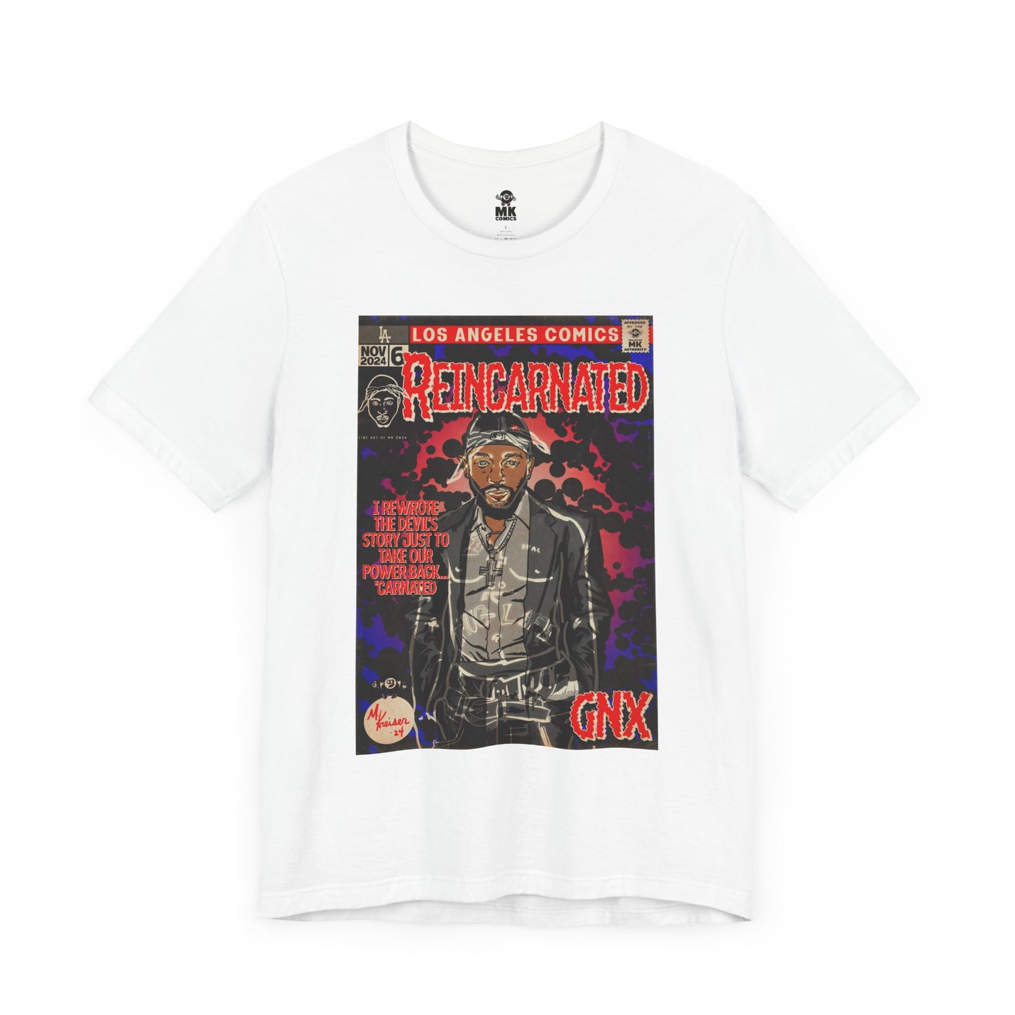 Kendrick Lamar - Reincarnated -  Unisex Jersey Short Sleeve Tee