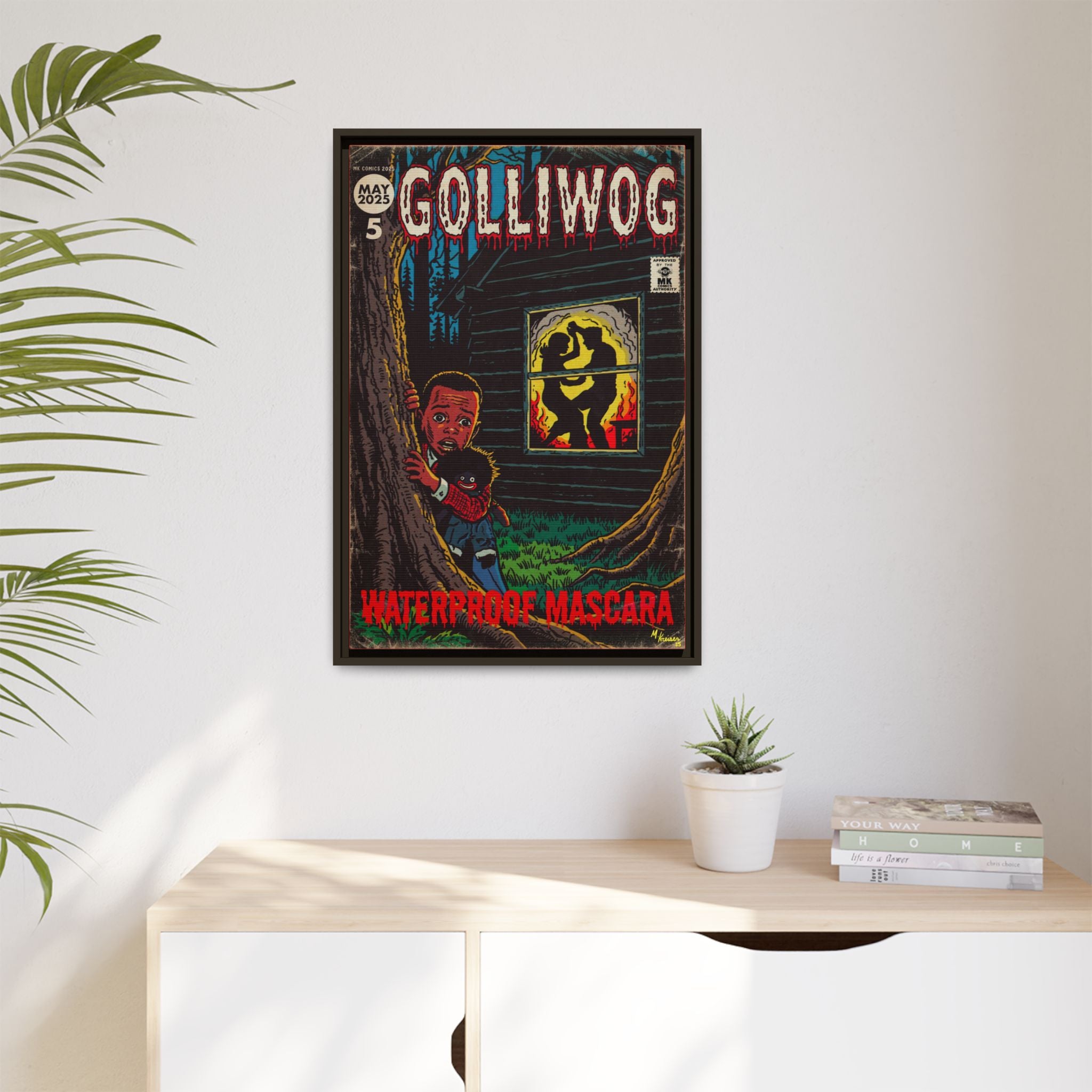 Waterproof Mascara - Golliwog - Matte Canvas, Framed (Multi-color)