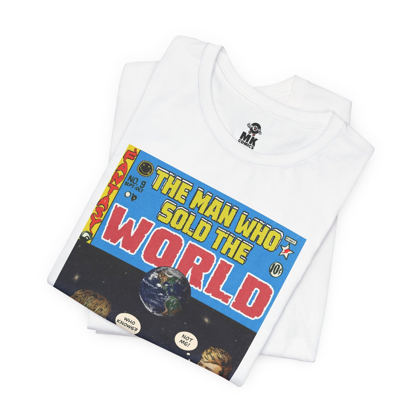 Bowie & Cobain - The Man Who Sold the World - Unisex Jersey Short Sleeve Tee